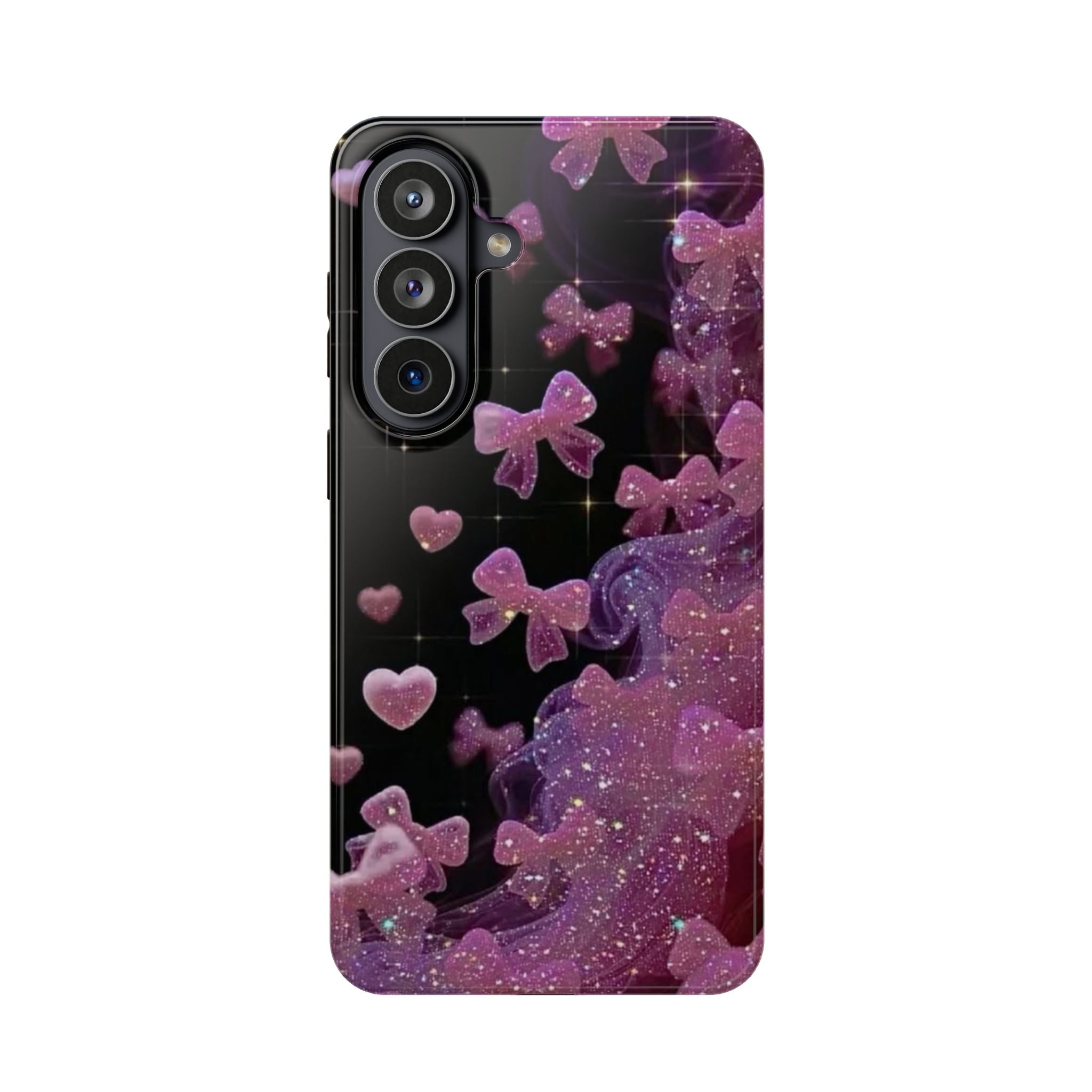 Galaxy Pink Butterflies Phone Case — Magnetic Impact-Resistant