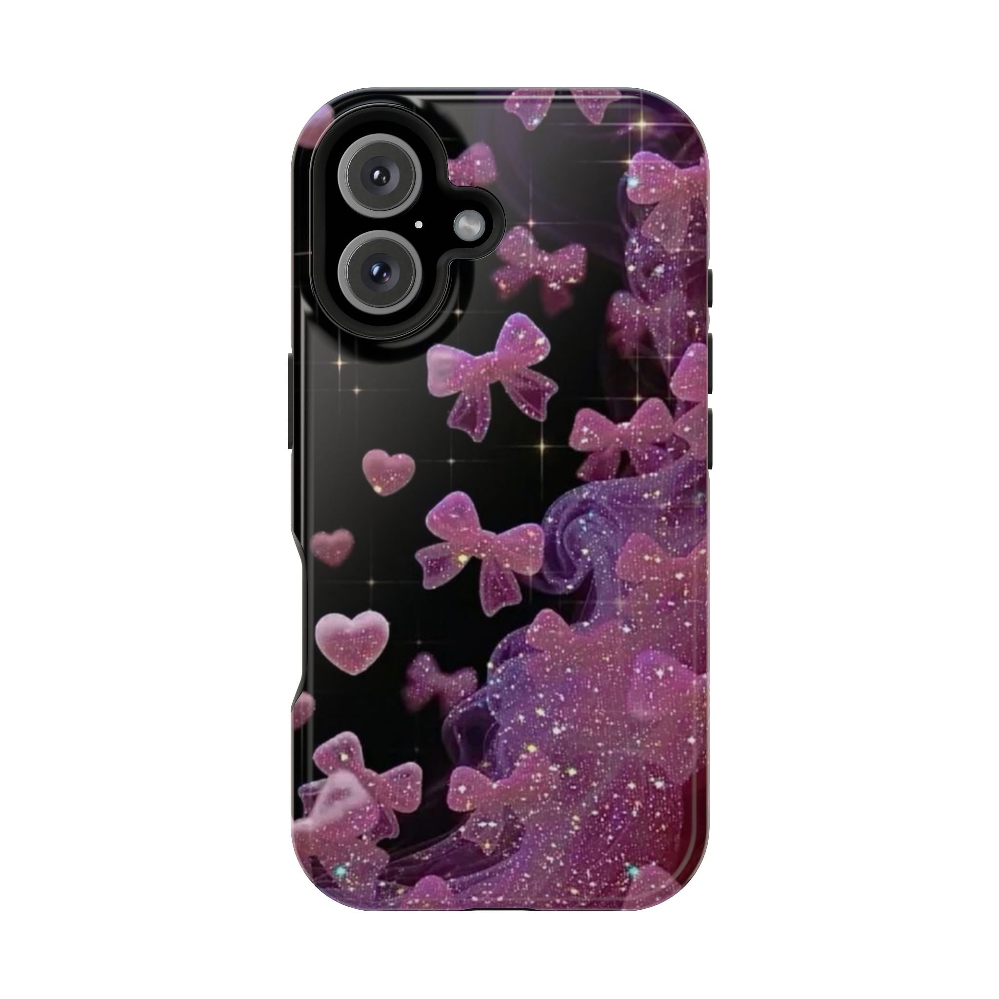 Galaxy Pink Butterflies Phone Case — Magnetic Impact-Resistant