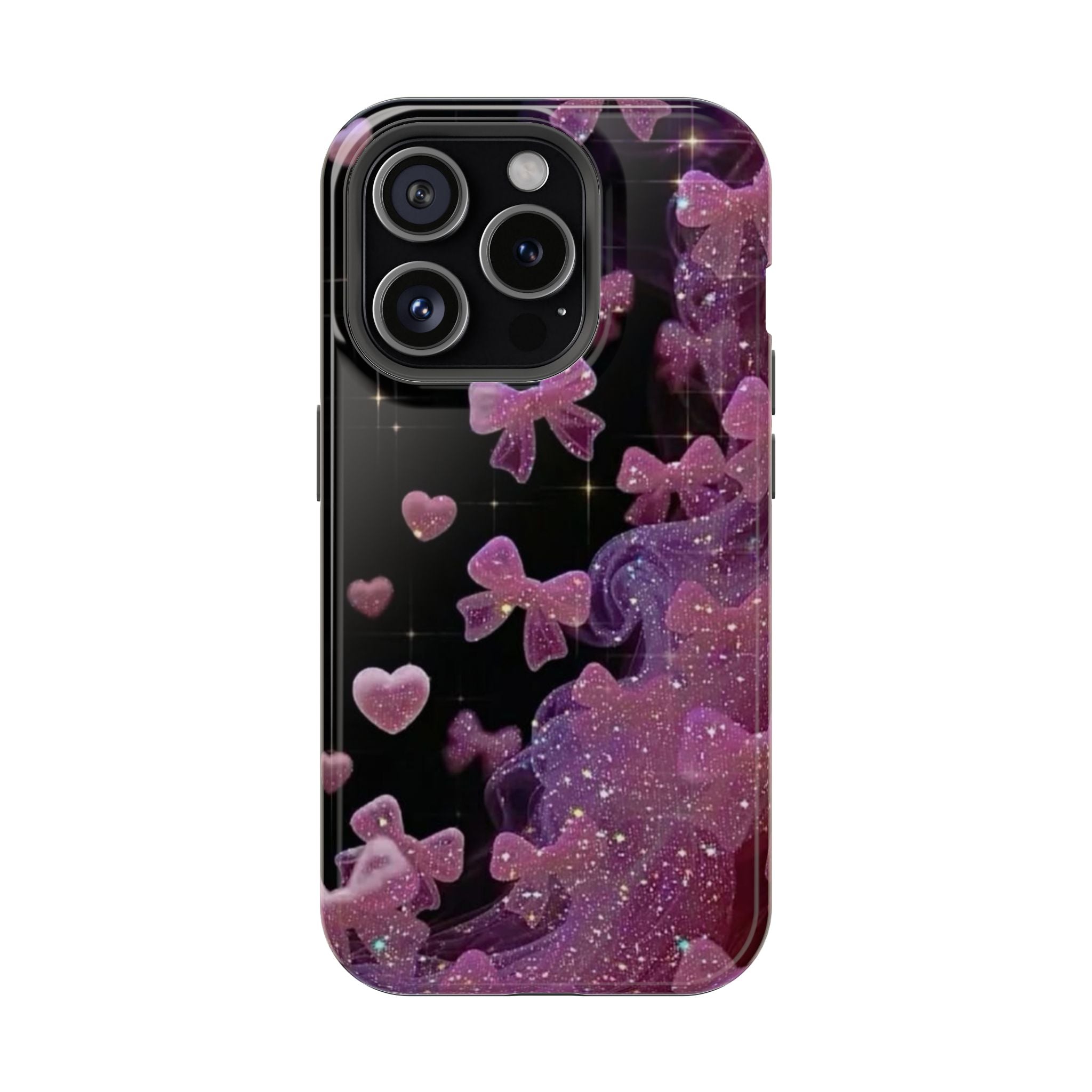 Galaxy Pink Butterflies Phone Case — Magnetic Impact-Resistant