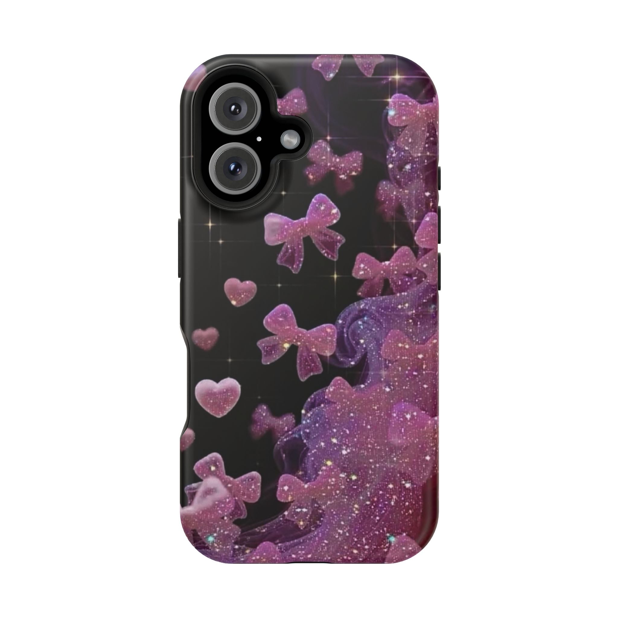 Galaxy Pink Butterflies Phone Case — Magnetic Impact-Resistant