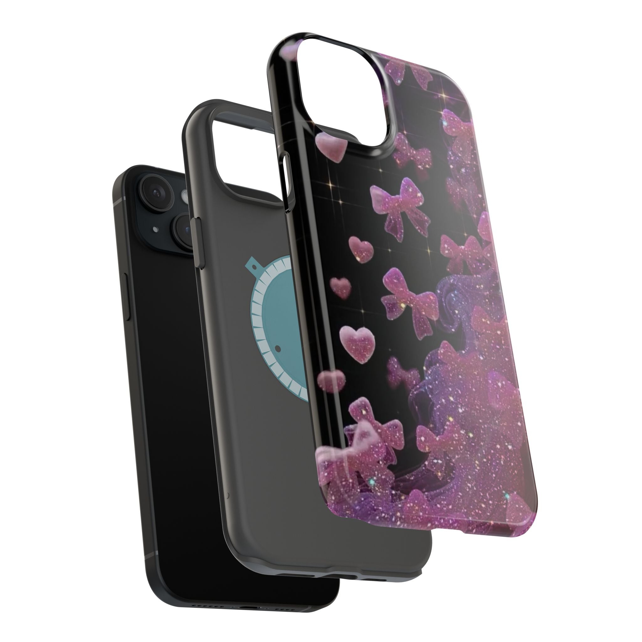 Galaxy Pink Butterflies Phone Case — Magnetic Impact-Resistant