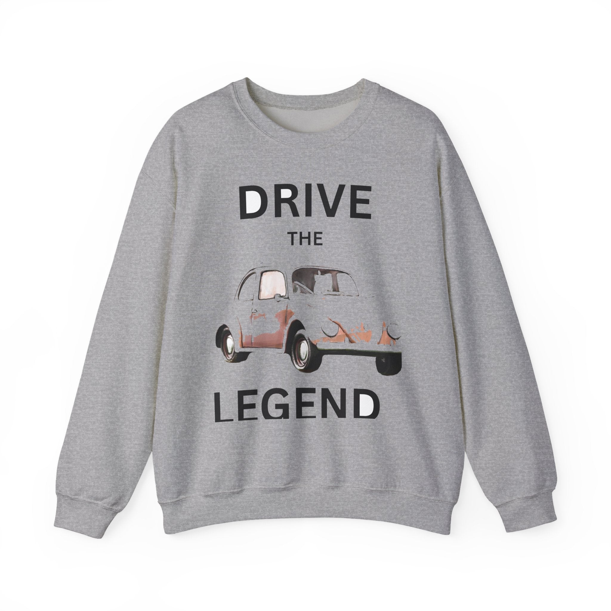 Drive the Legend Sweatshirt — Vintage Car Graphic Crewneck