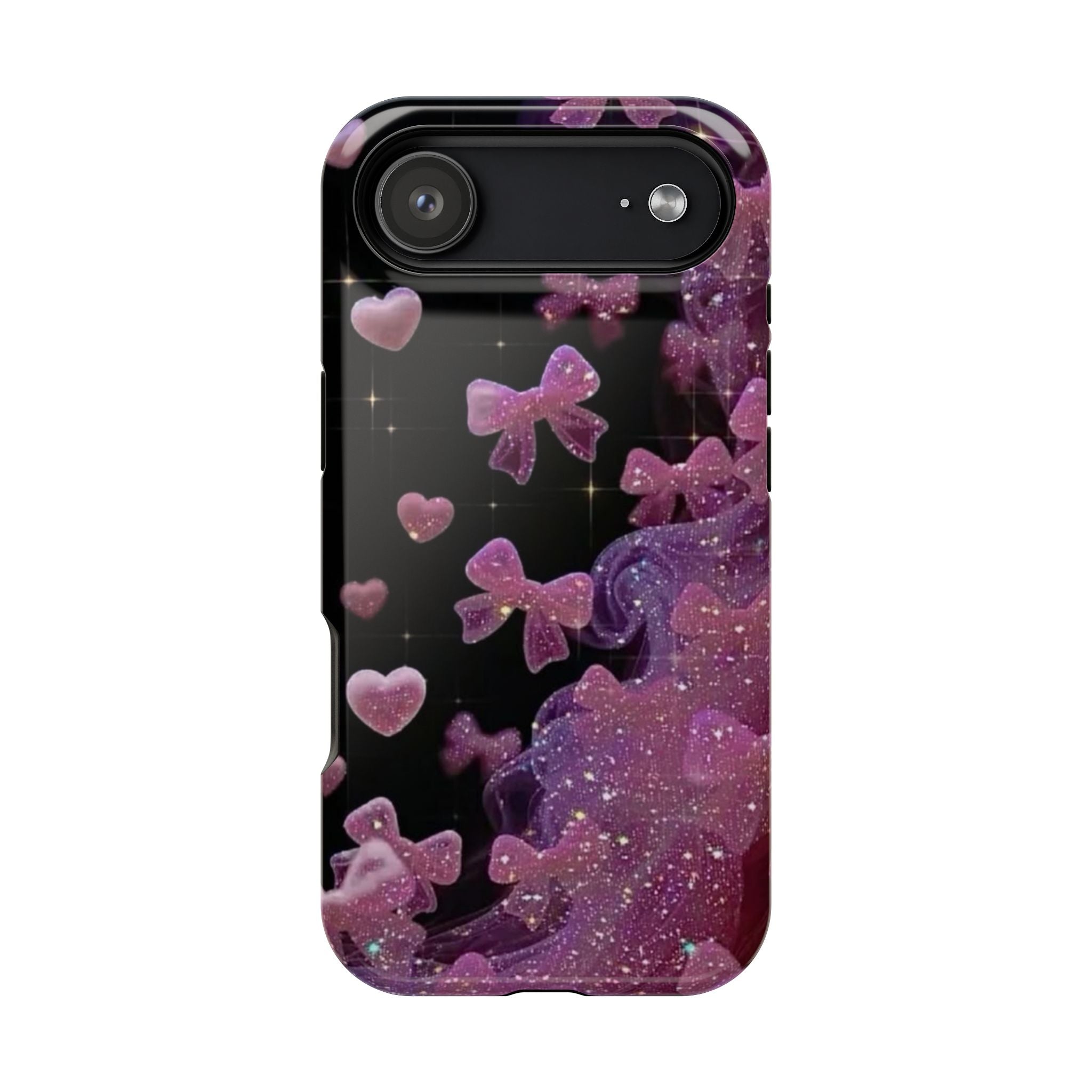Galaxy Pink Butterflies Phone Case — Magnetic Impact-Resistant