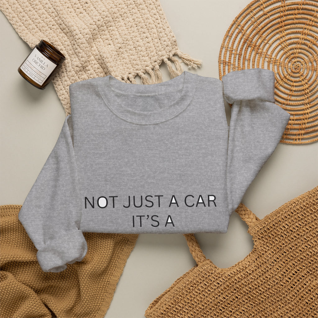 Car Lifestyle Crewneck Sweatshirt – "Not Just a Car, It's a Lifestyle"