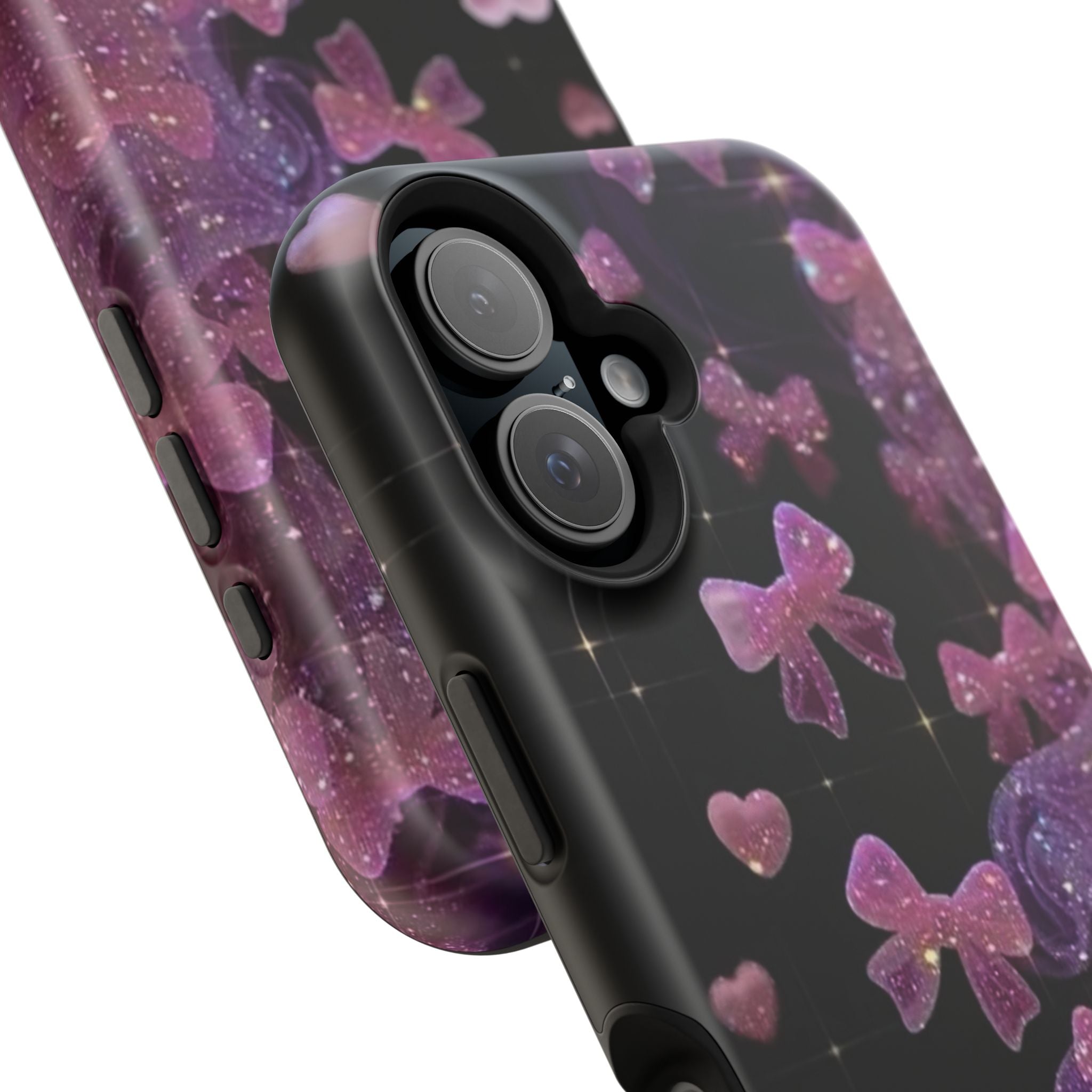 Galaxy Pink Butterflies Phone Case — Magnetic Impact-Resistant