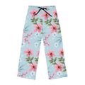 Floral Dream Women's Pajama Pants — Pastel Pink & Blue Lounge Sleepwear