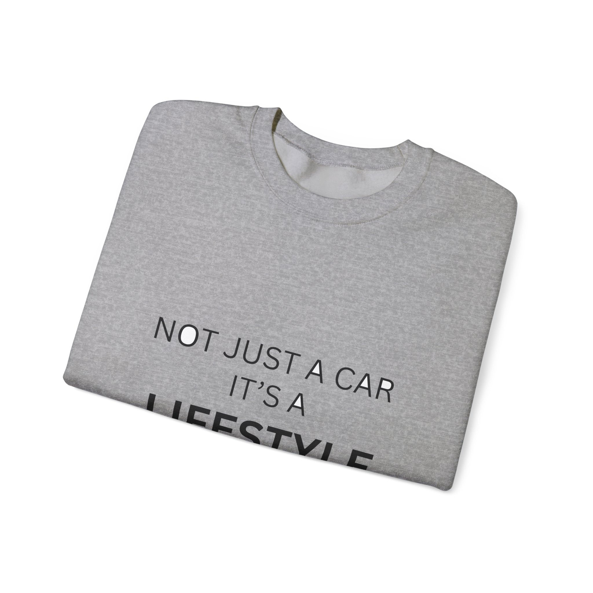 Car Lifestyle Crewneck Sweatshirt – "Not Just a Car, It's a Lifestyle"