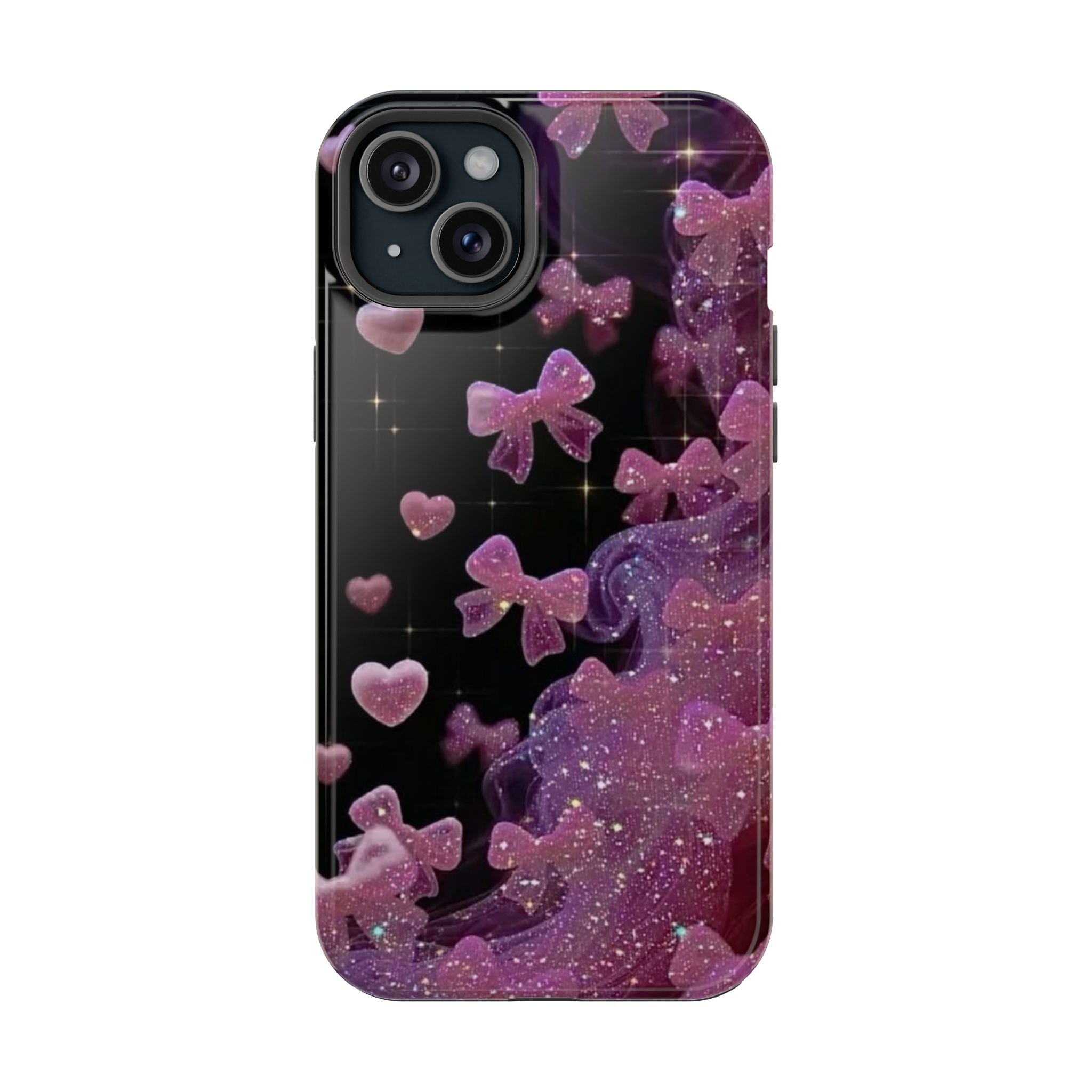 Galaxy Pink Butterflies Phone Case — Magnetic Impact-Resistant