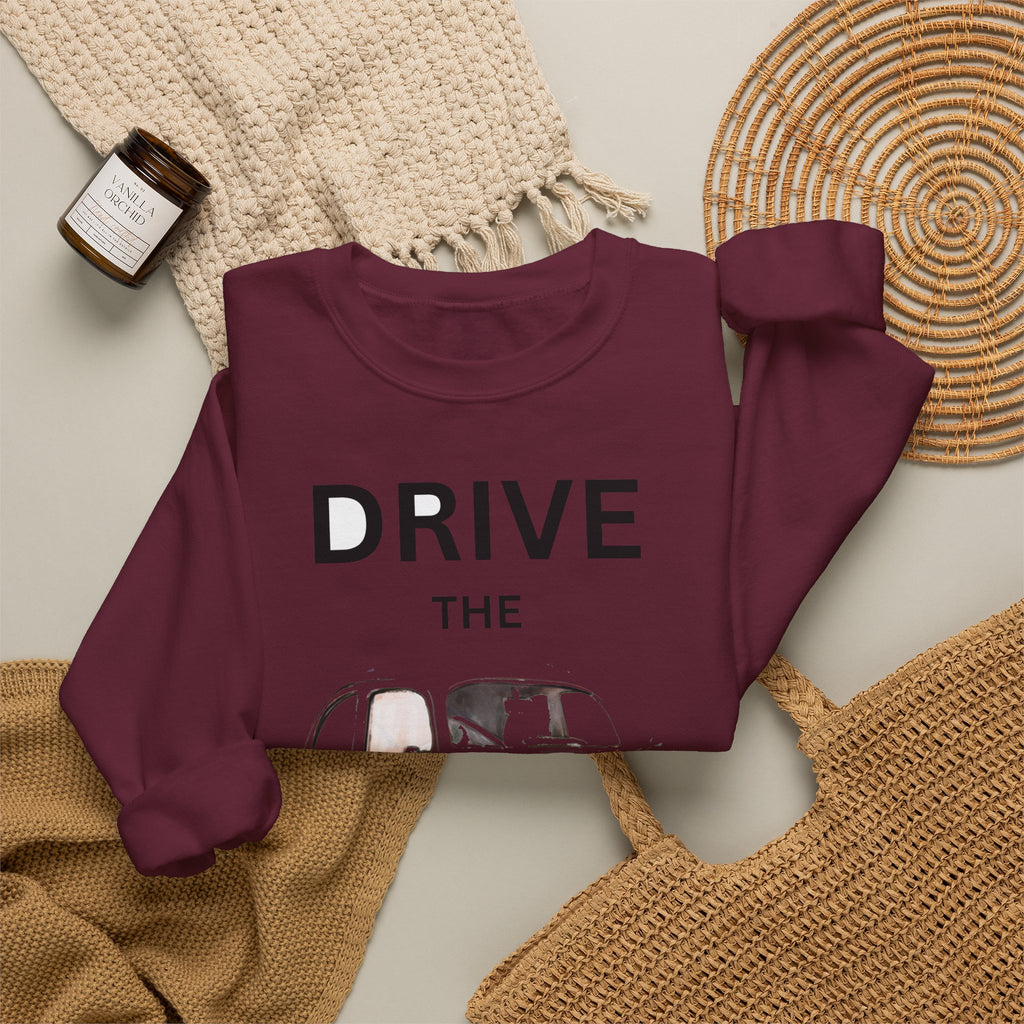 Drive the Legend Vintage Car Crewneck Sweatshirt