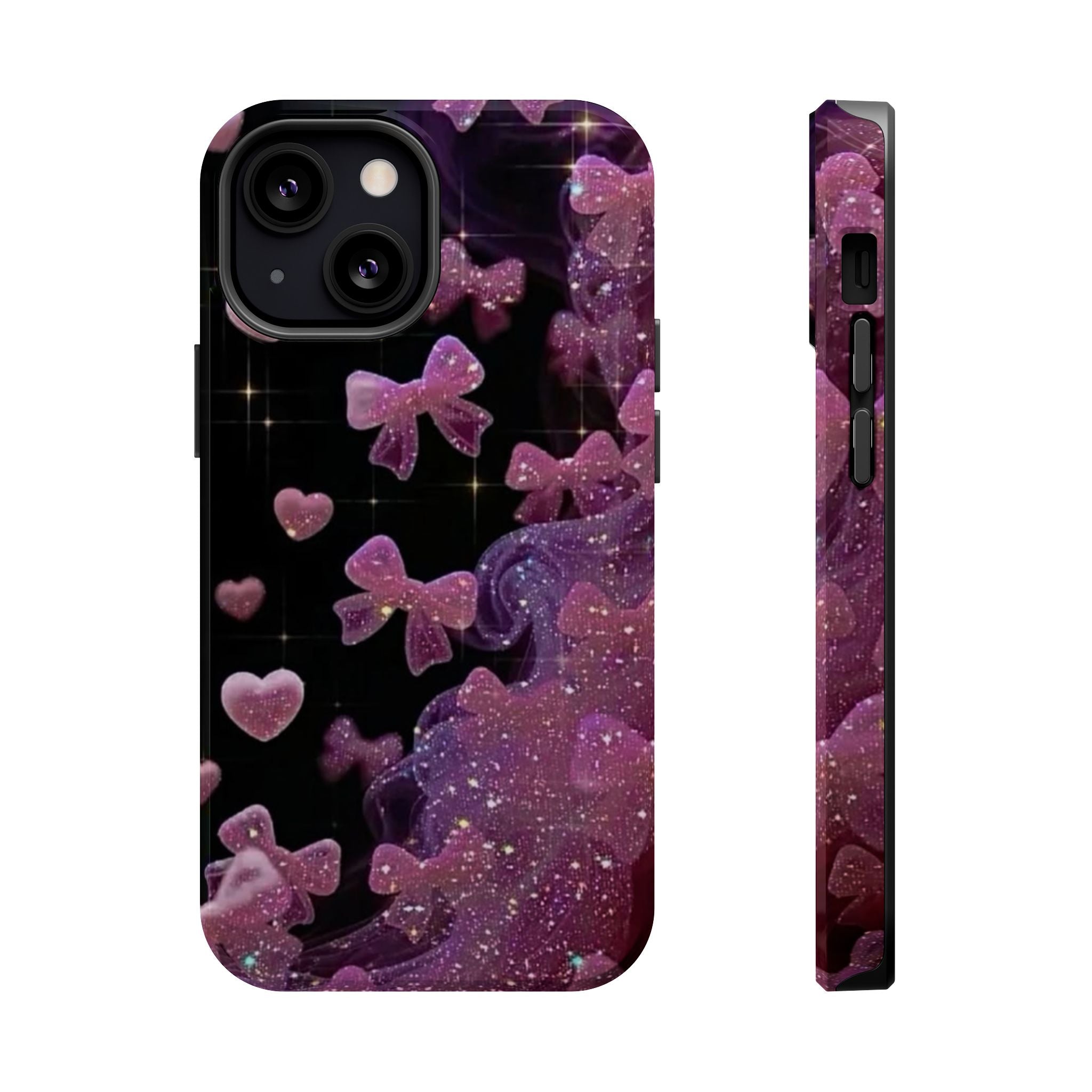 Galaxy Pink Butterflies Phone Case — Magnetic Impact-Resistant