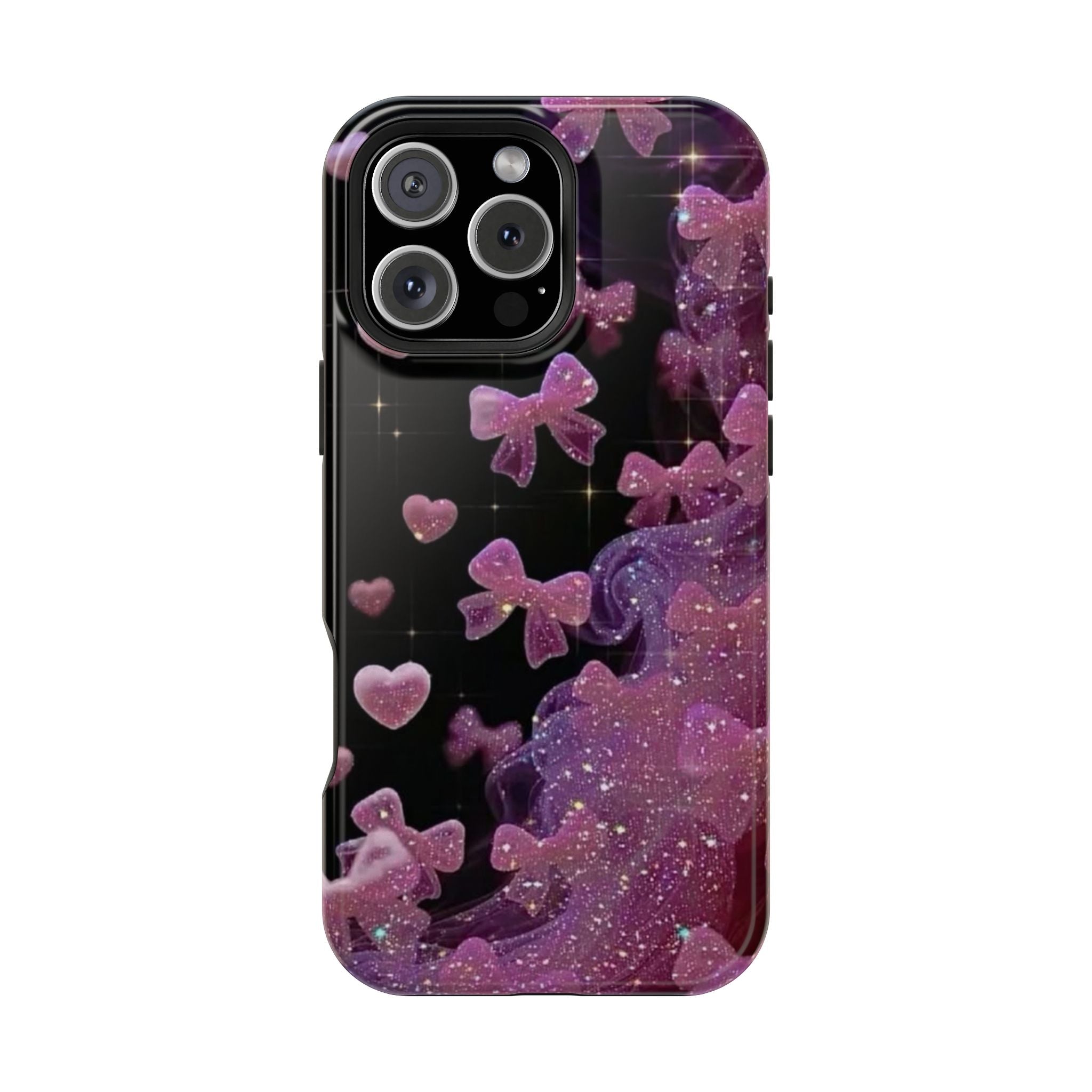 Galaxy Pink Butterflies Phone Case — Magnetic Impact-Resistant
