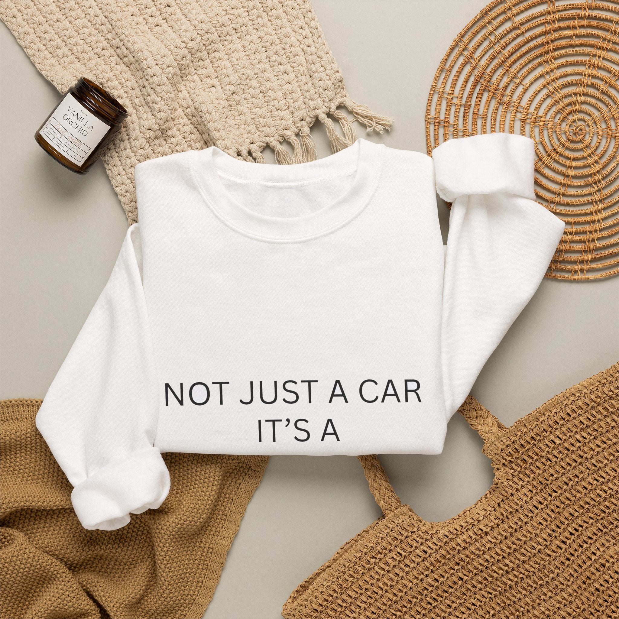 Car Lifestyle Crewneck Sweatshirt – "Not Just a Car, It's a Lifestyle"
