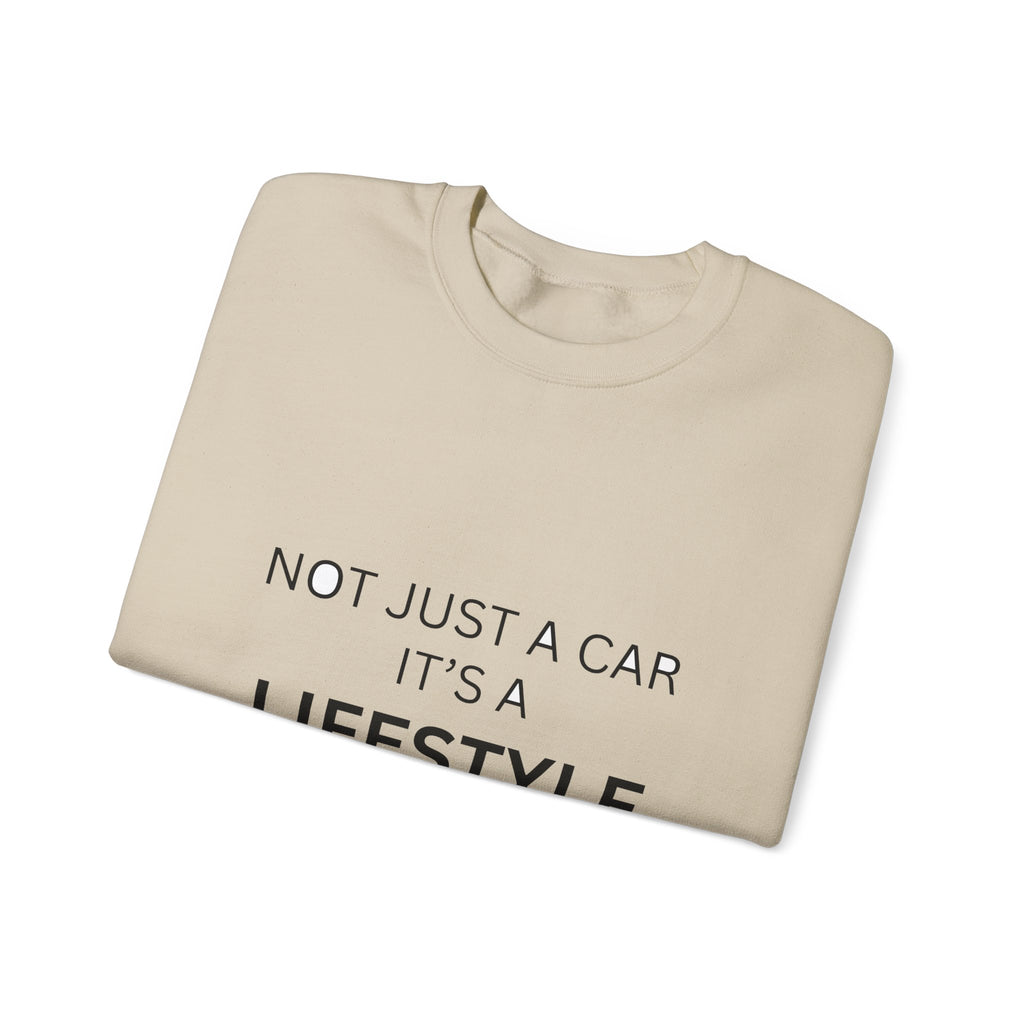 Car Lifestyle Crewneck Sweatshirt – "Not Just a Car, It's a Lifestyle"