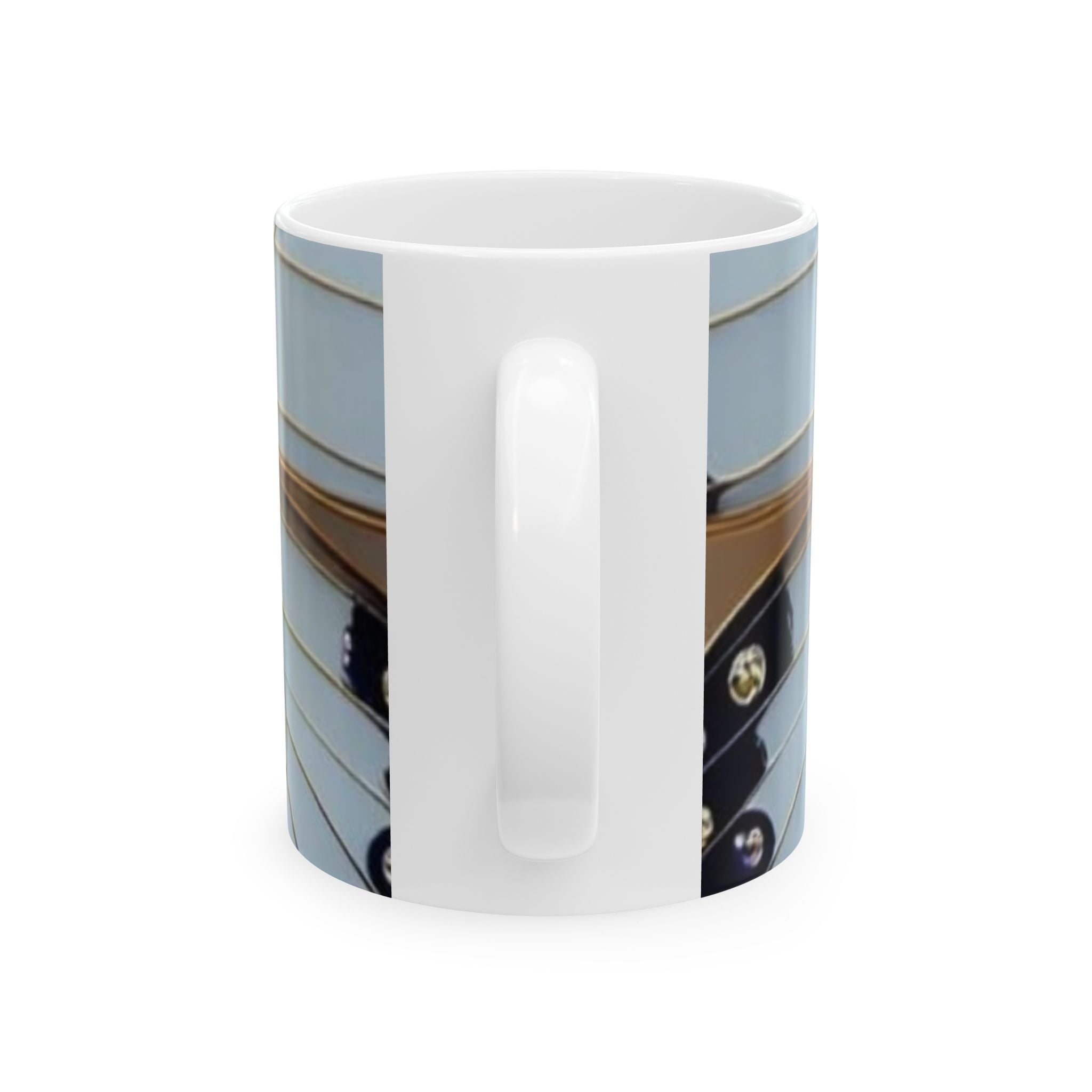 Gold Dragonfly Ceramic Mug — Elegant Insect Art Coffee Cup (11oz, 15oz)