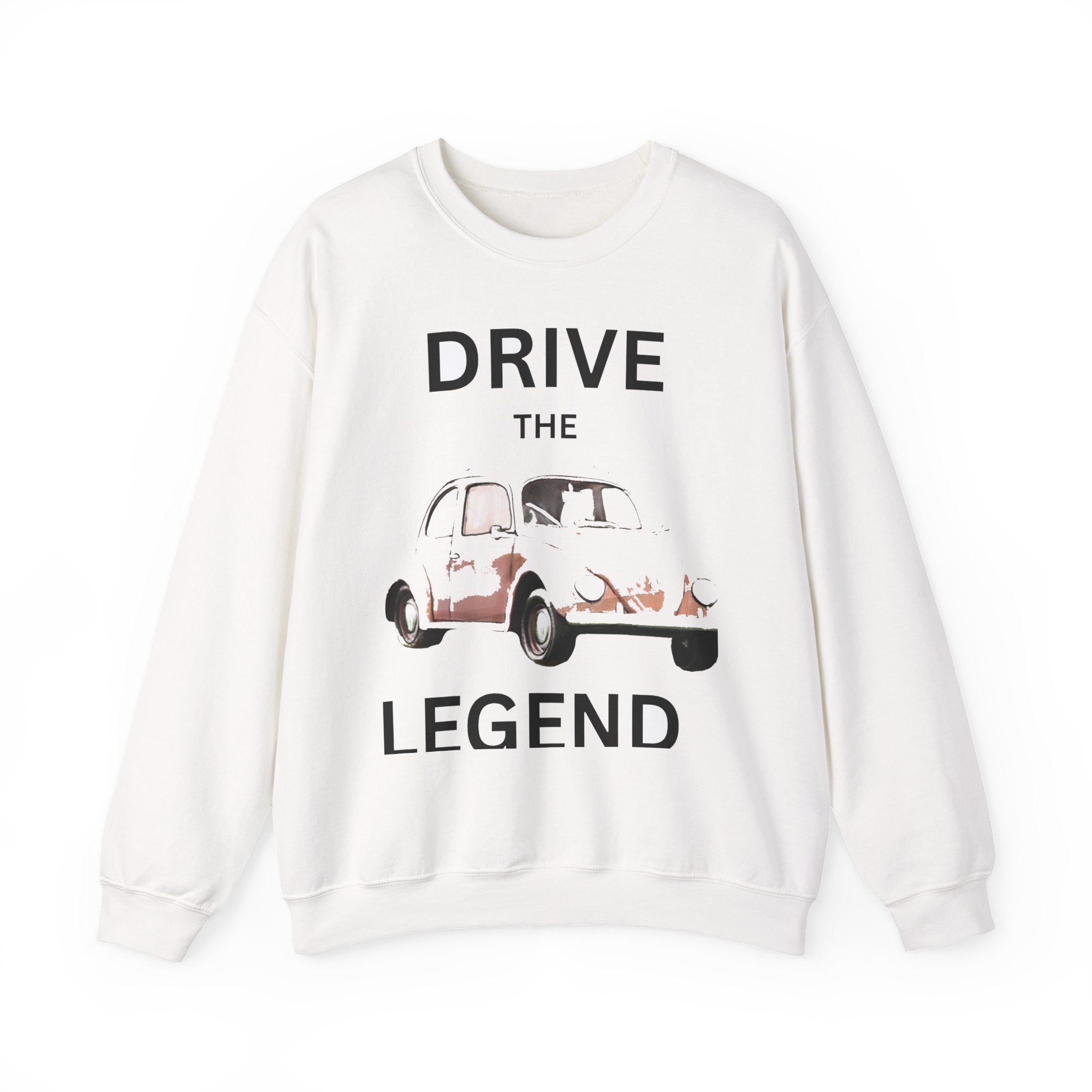 Drive the Legend Sweatshirt — Vintage Car Graphic Crewneck