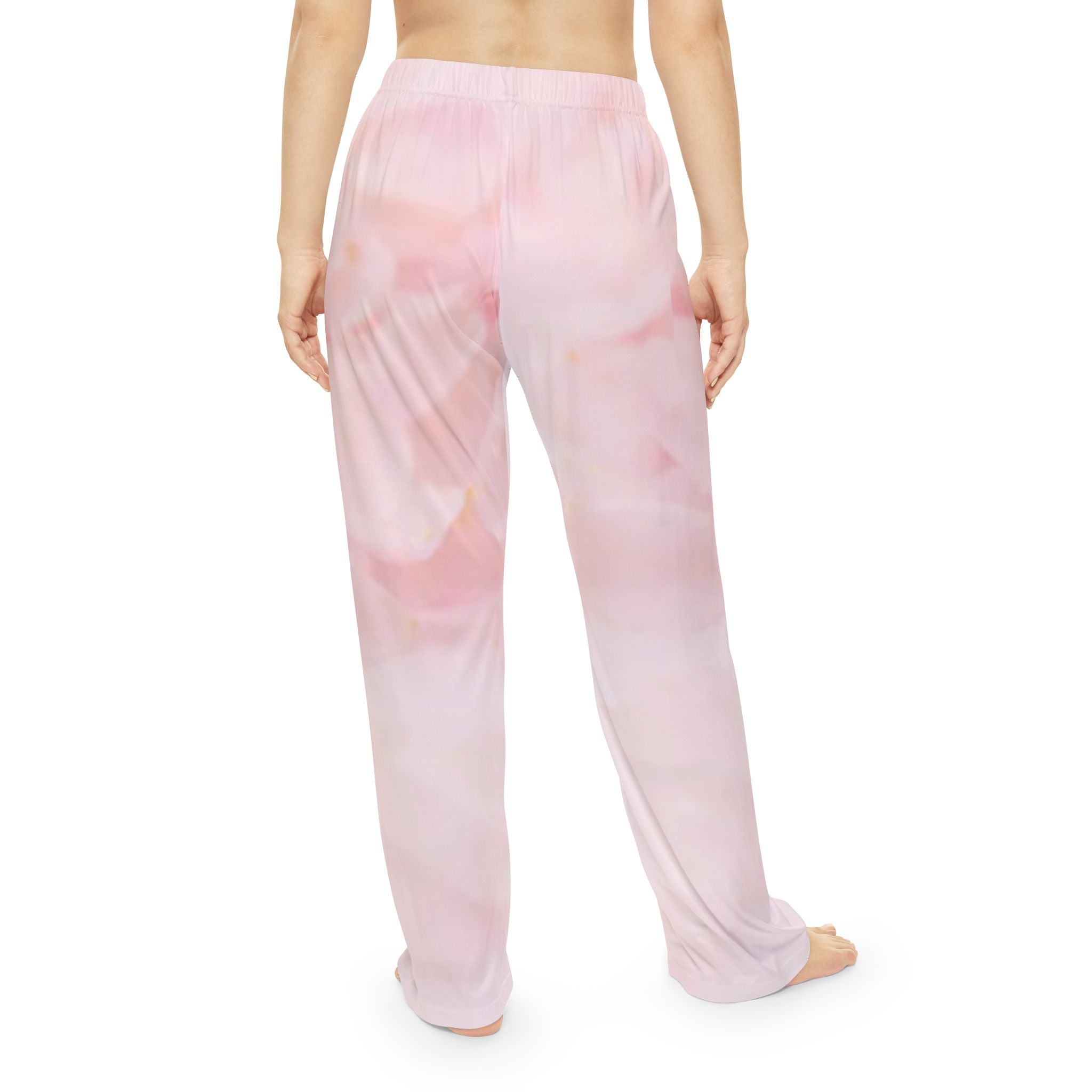 Floral Blush Pajama Pants — Women's Soft Pink Rose Sleepwear