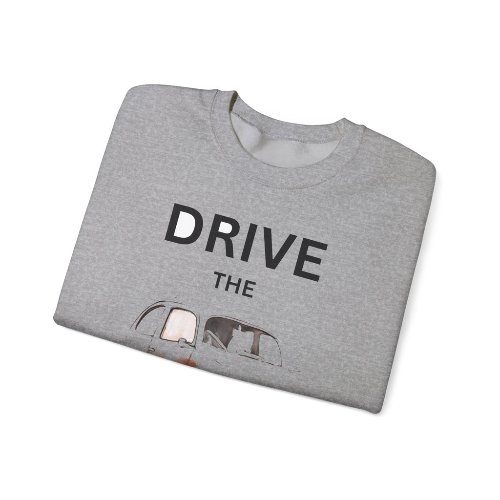 Drive the Legend Sweatshirt — Vintage Car Graphic Crewneck