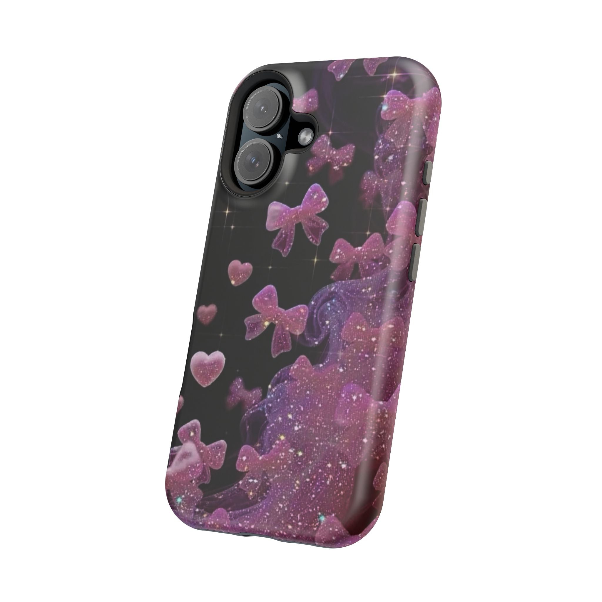 Galaxy Pink Butterflies Phone Case — Magnetic Impact-Resistant