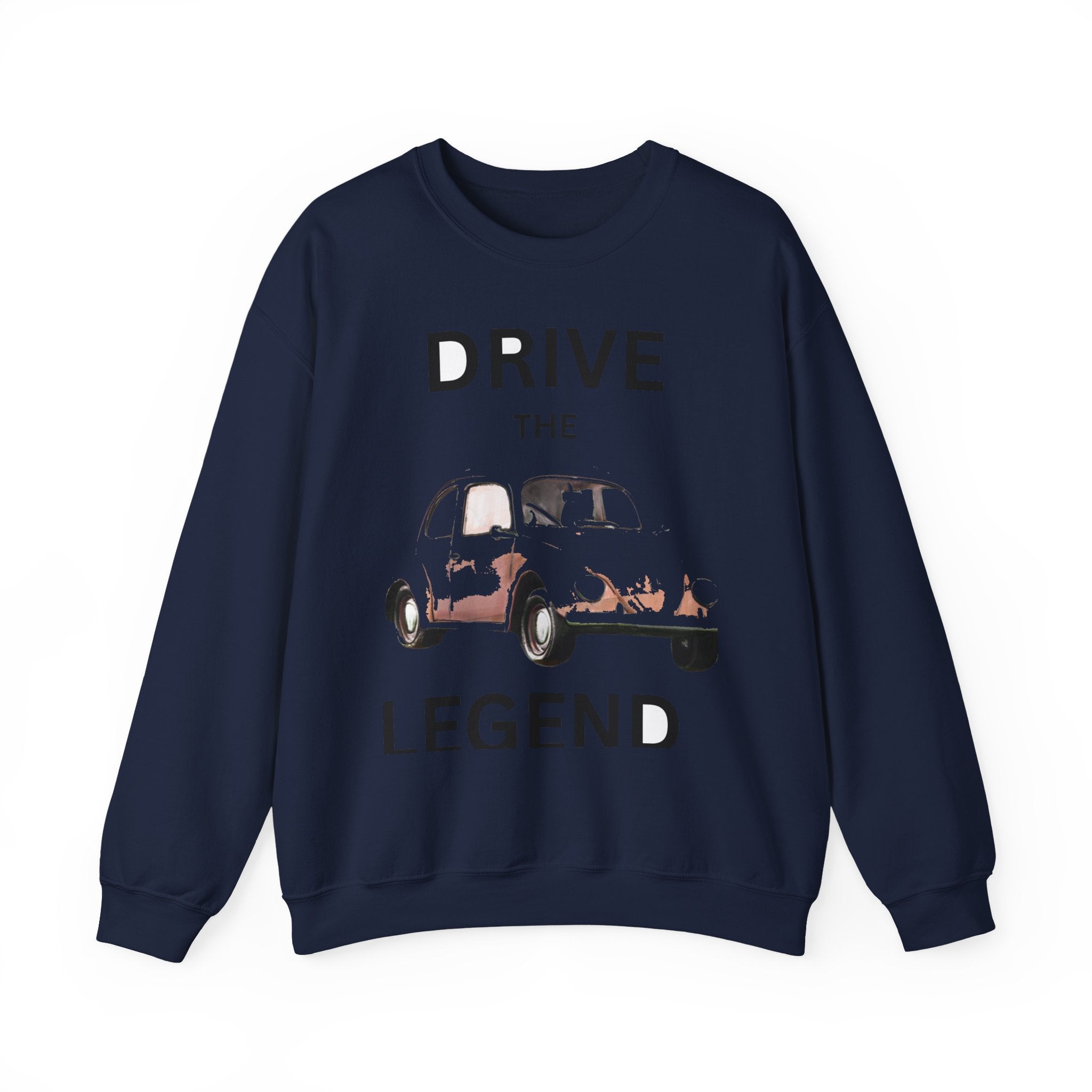 Drive the Legend Sweatshirt — Vintage Car Graphic Crewneck