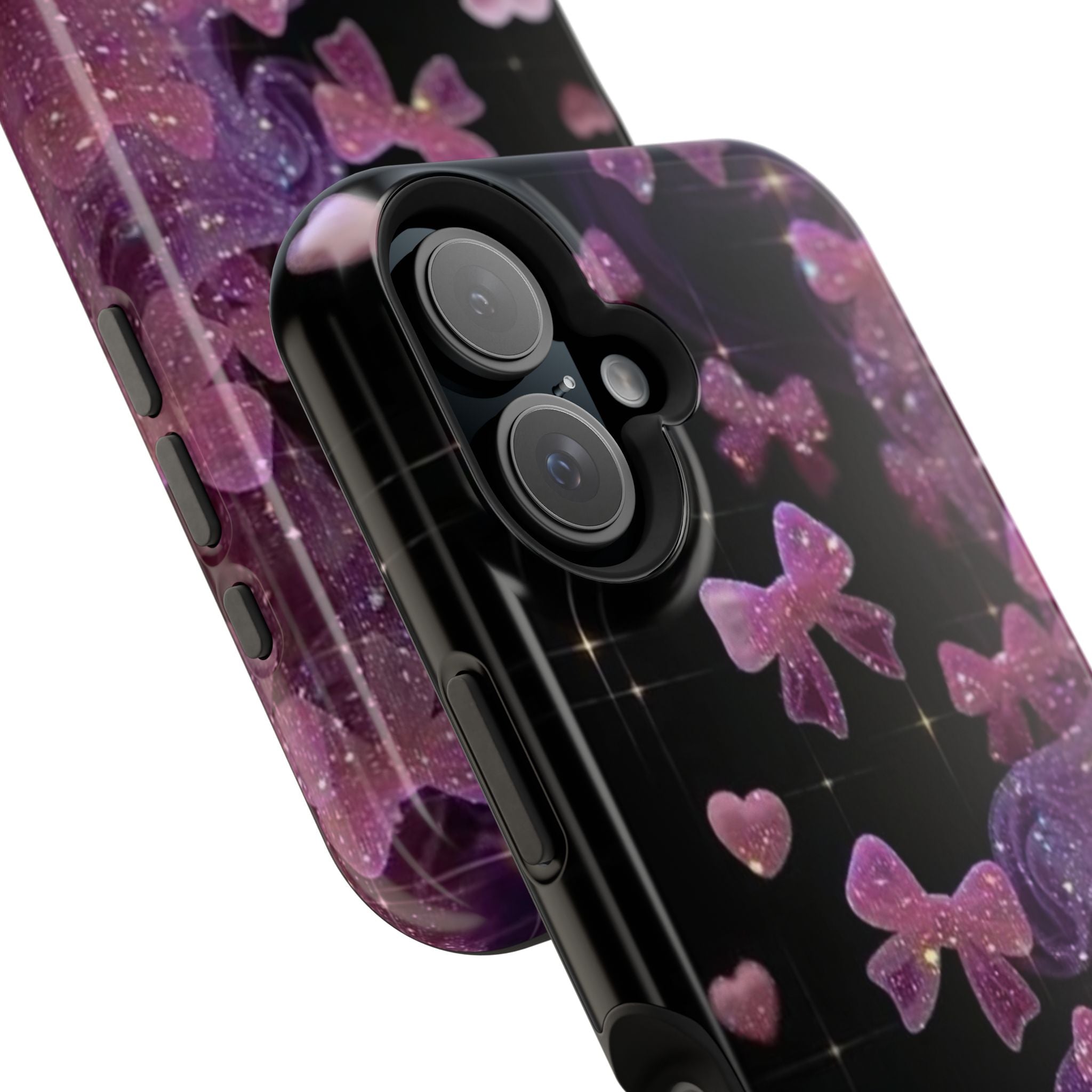 Galaxy Pink Butterflies Phone Case — Magnetic Impact-Resistant