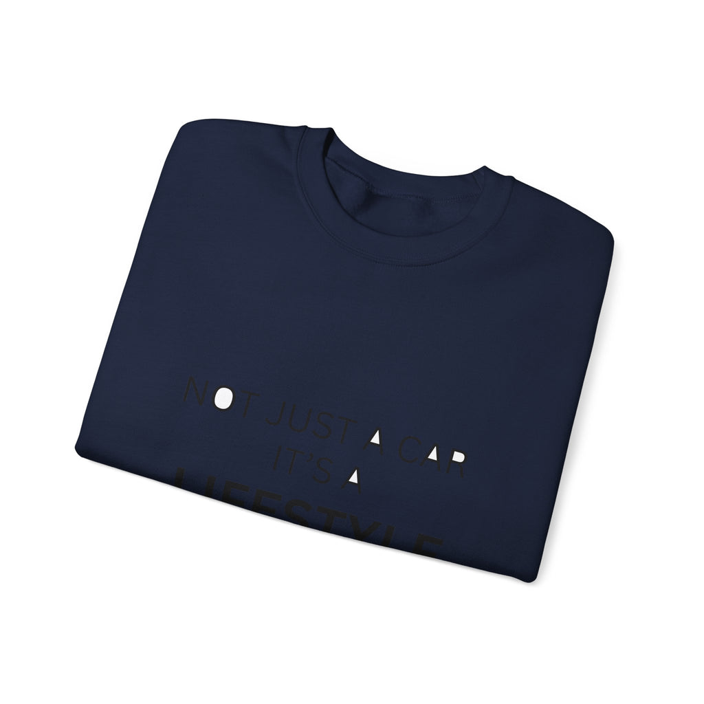 Car Lifestyle Crewneck Sweatshirt – "Not Just a Car, It's a Lifestyle"