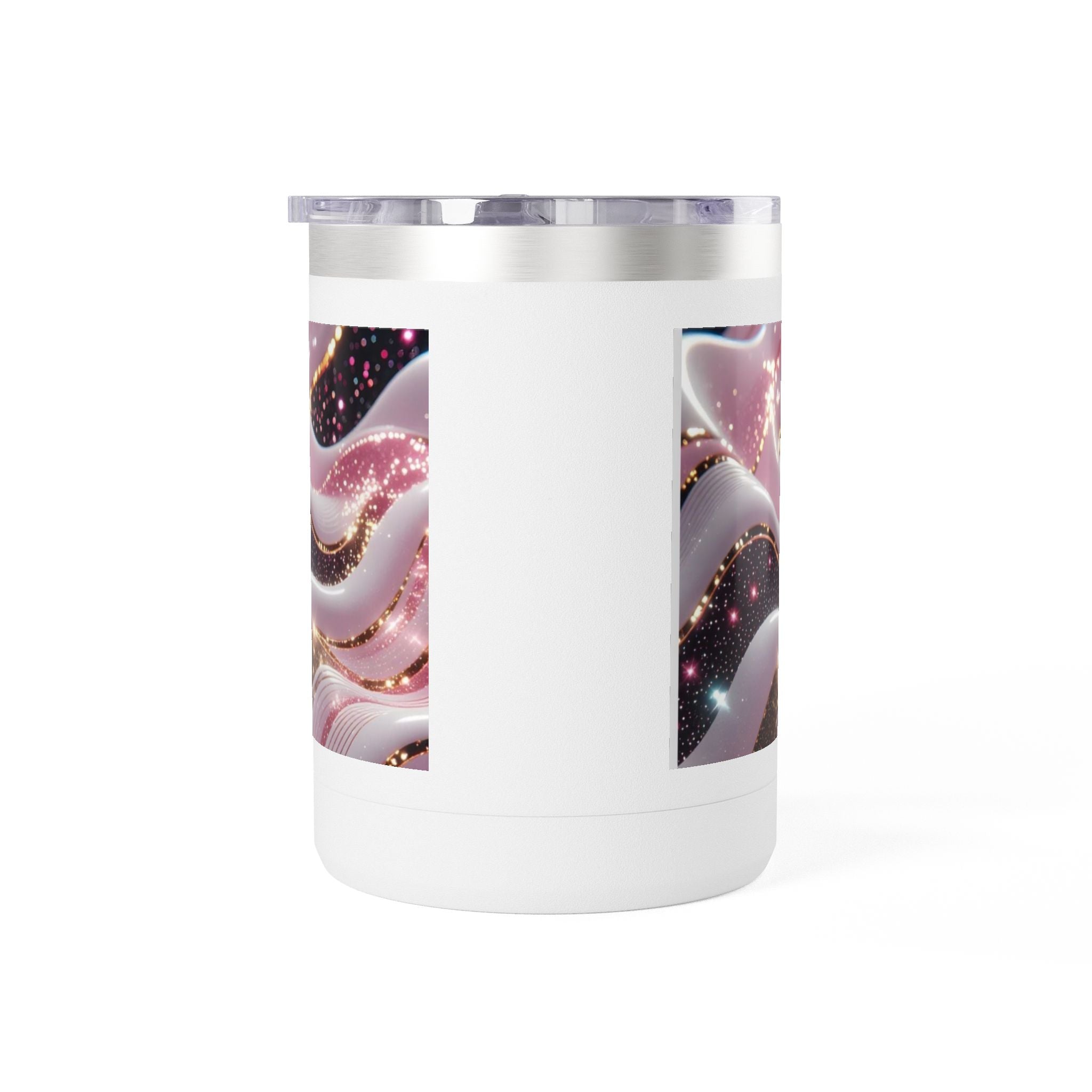 15oz Pink Marble Sparkle Tumbler Mug