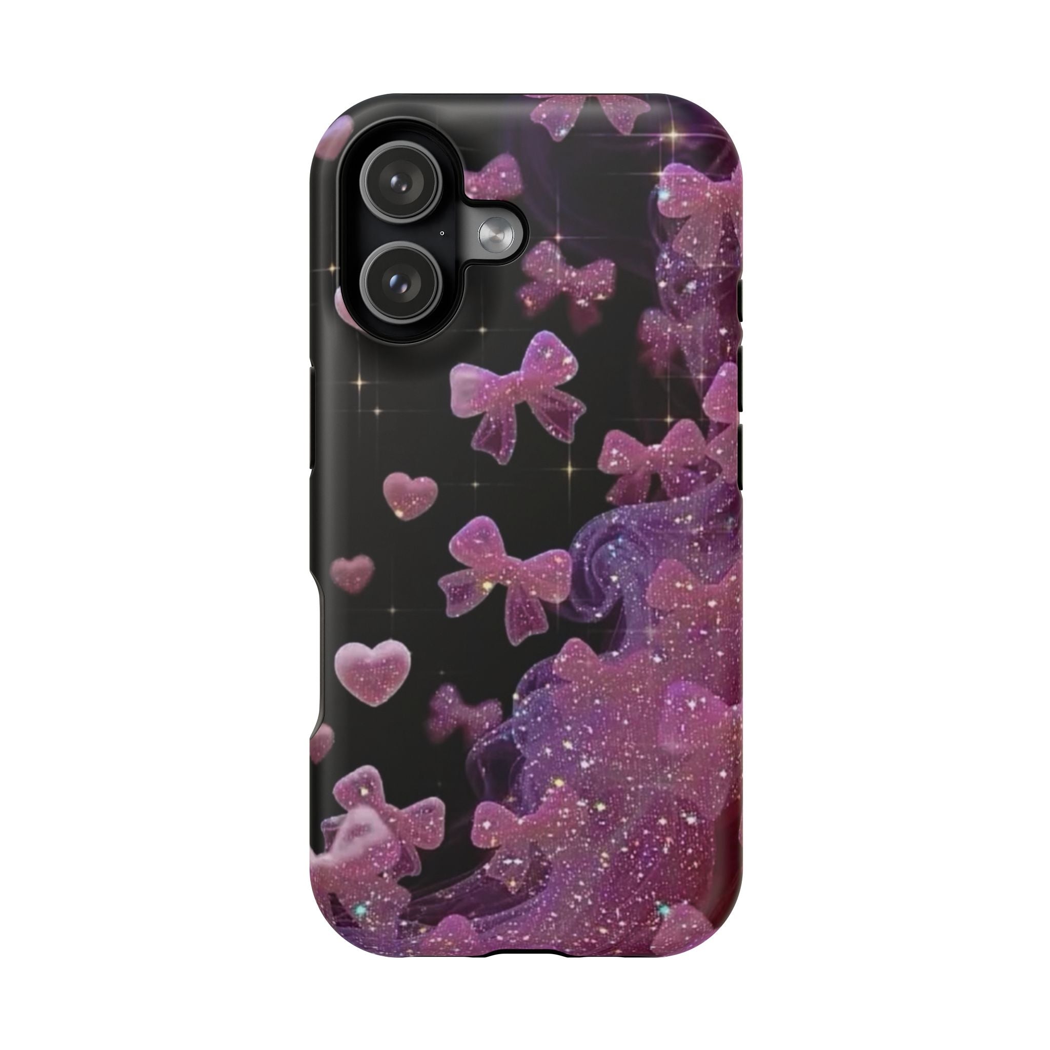 Galaxy Pink Butterflies Phone Case — Magnetic Impact-Resistant