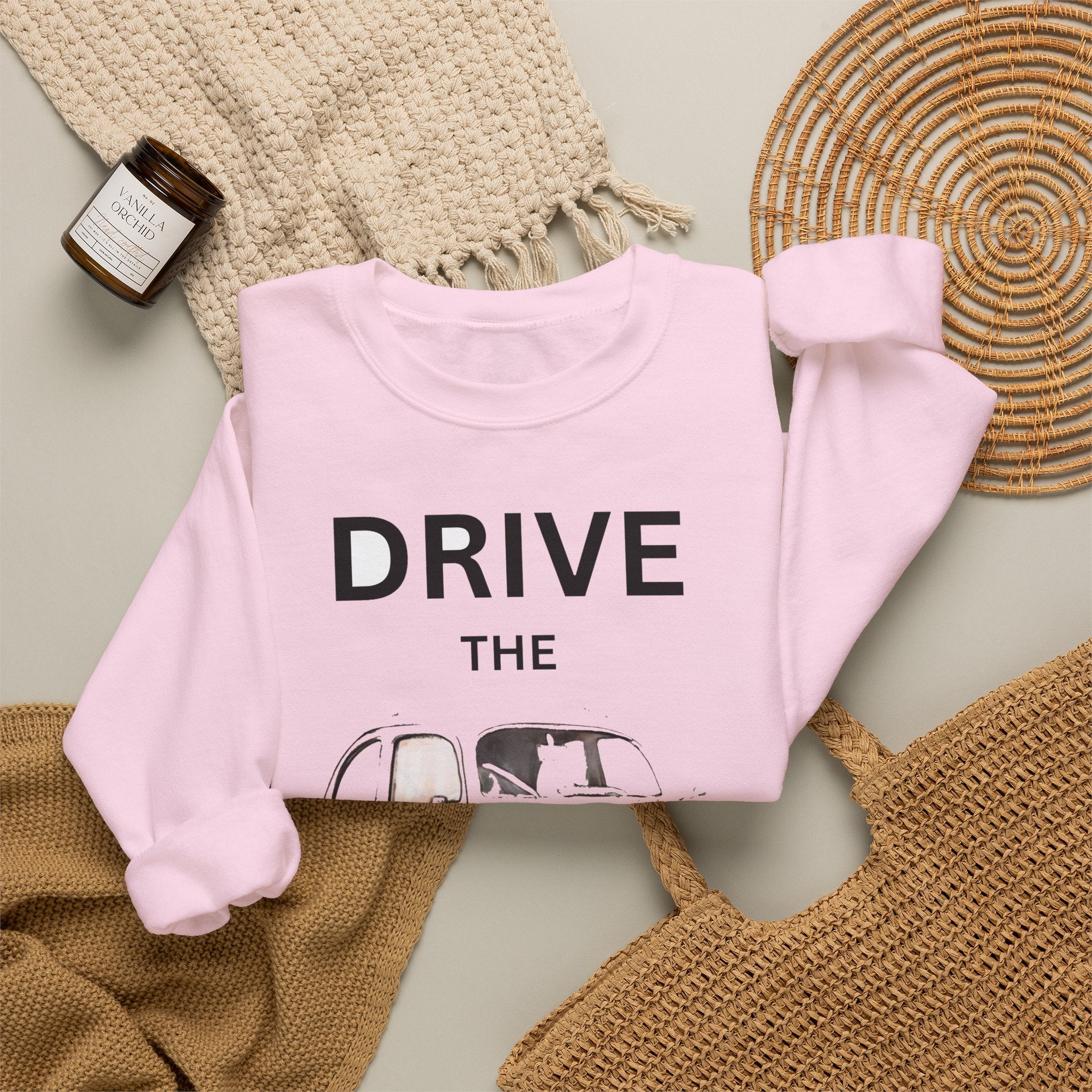Drive the Legend Vintage Car Crewneck Sweatshirt
