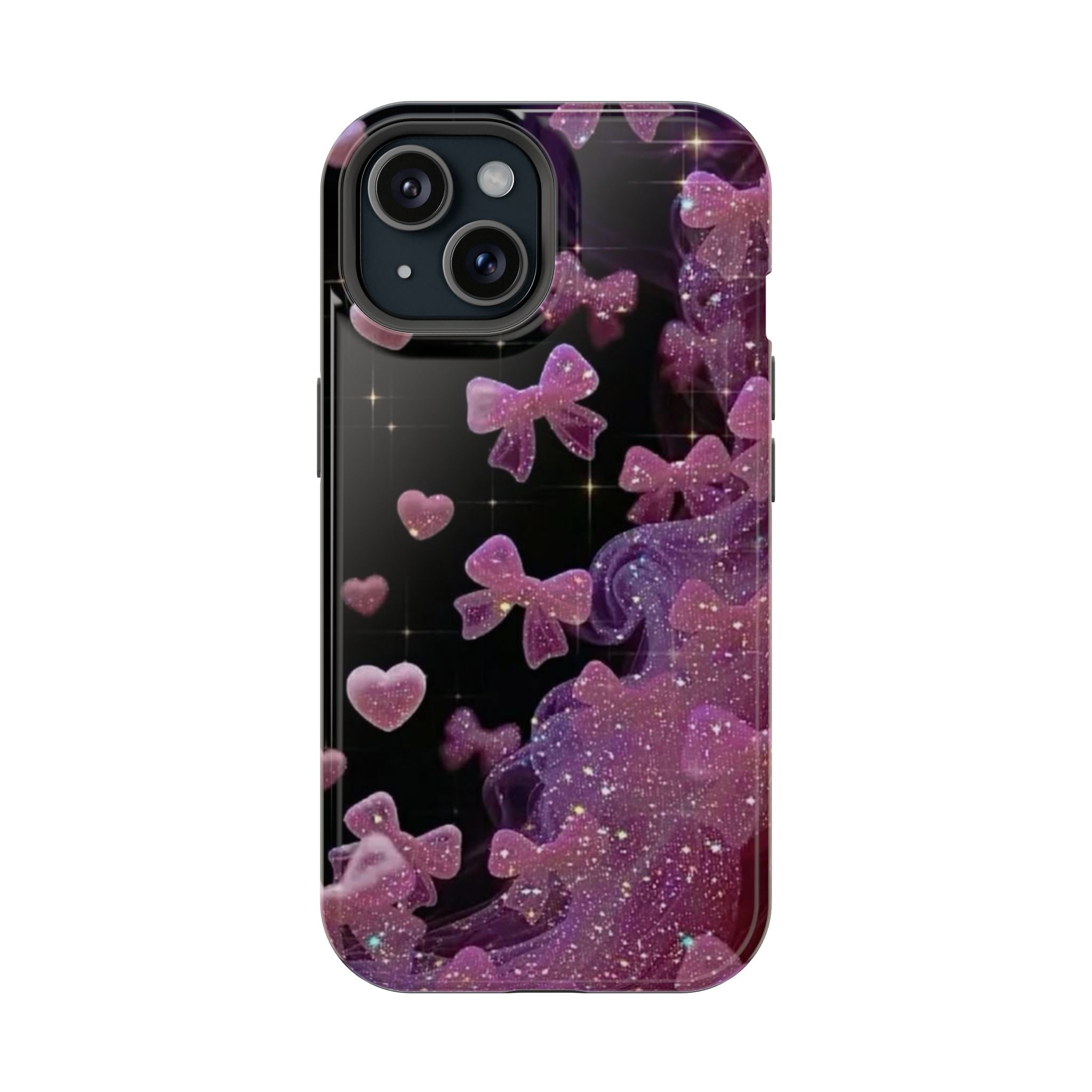 Galaxy Pink Butterflies Phone Case — Magnetic Impact-Resistant
