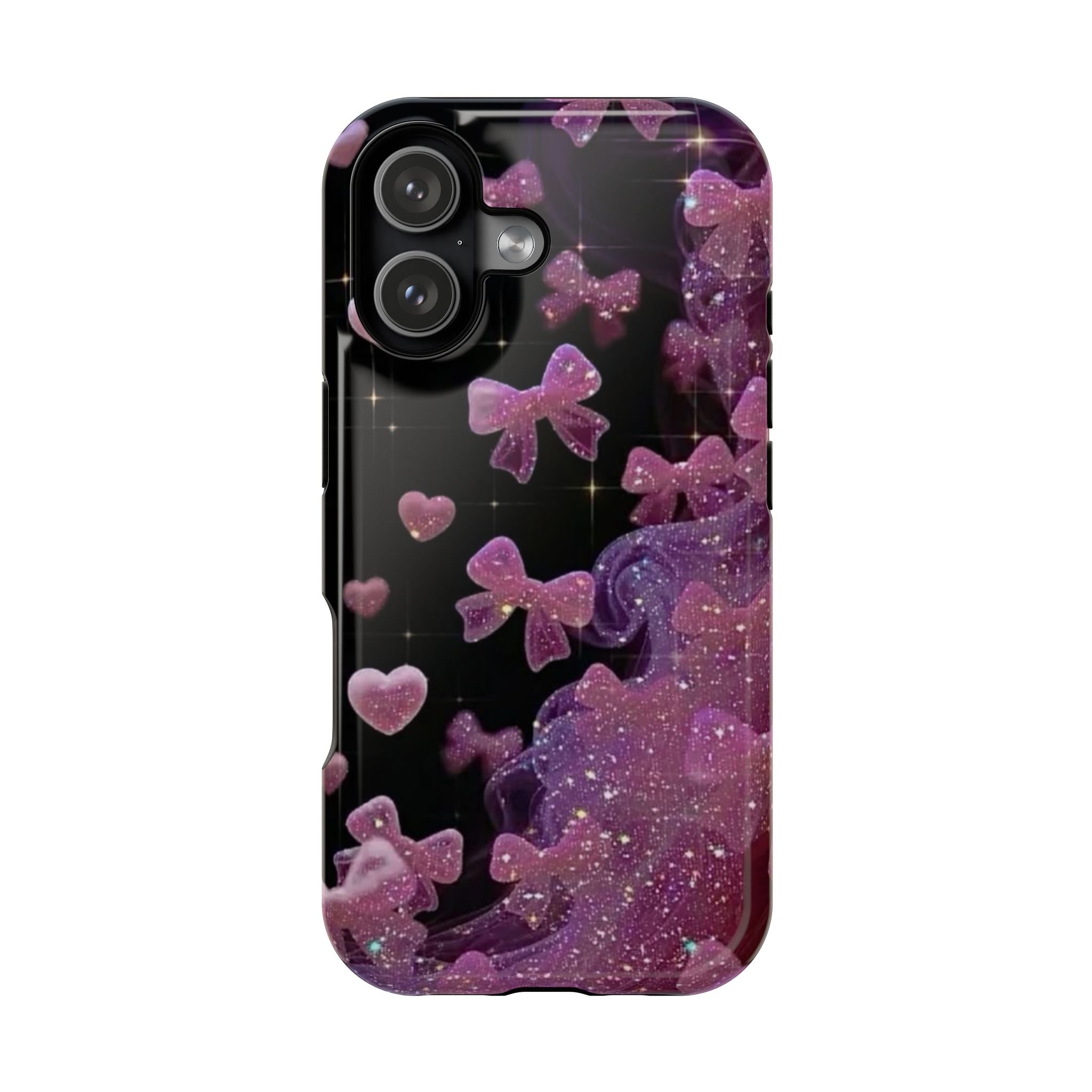 Galaxy Pink Butterflies Phone Case — Magnetic Impact-Resistant