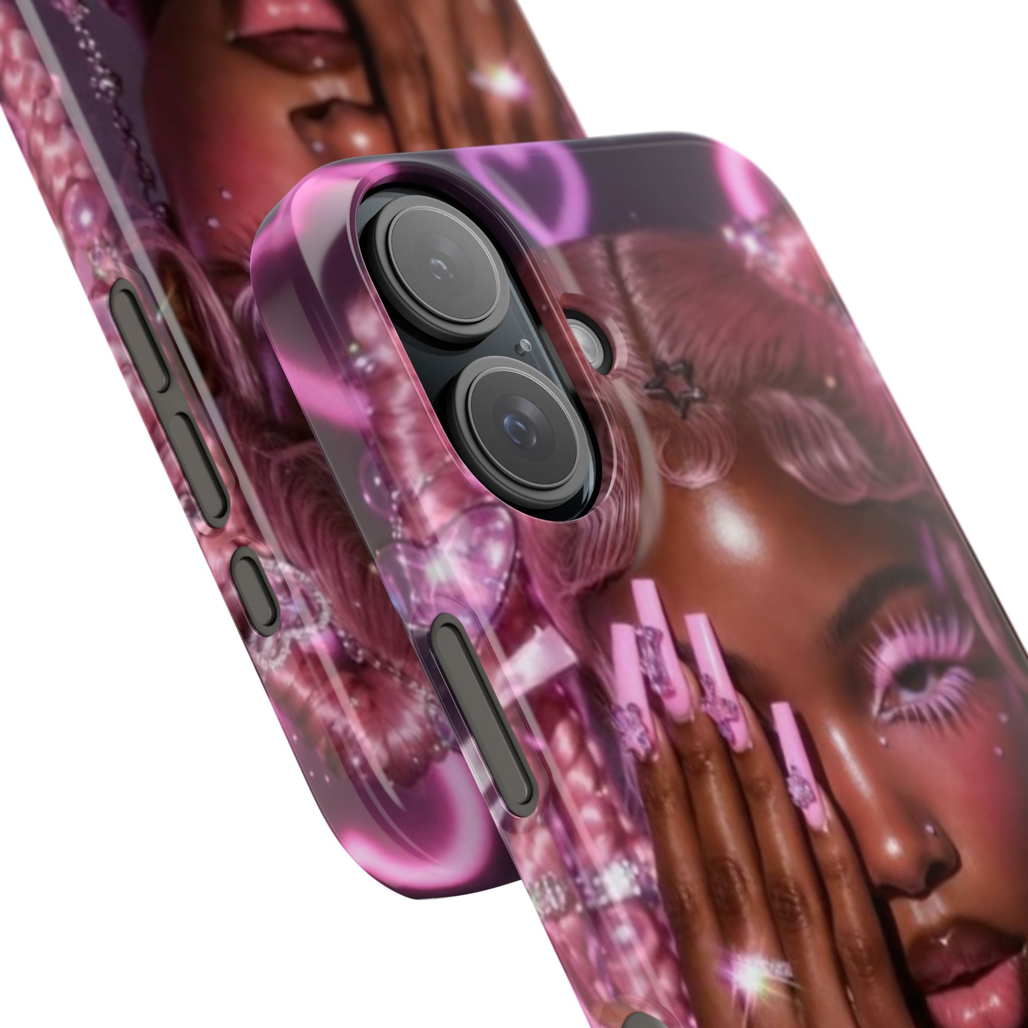 Pink Glam Slim Phone Case — Butterfly Jewels Fashion iPhone Cover