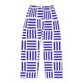 Blue Geometric Stripe Women's Pajama Pants