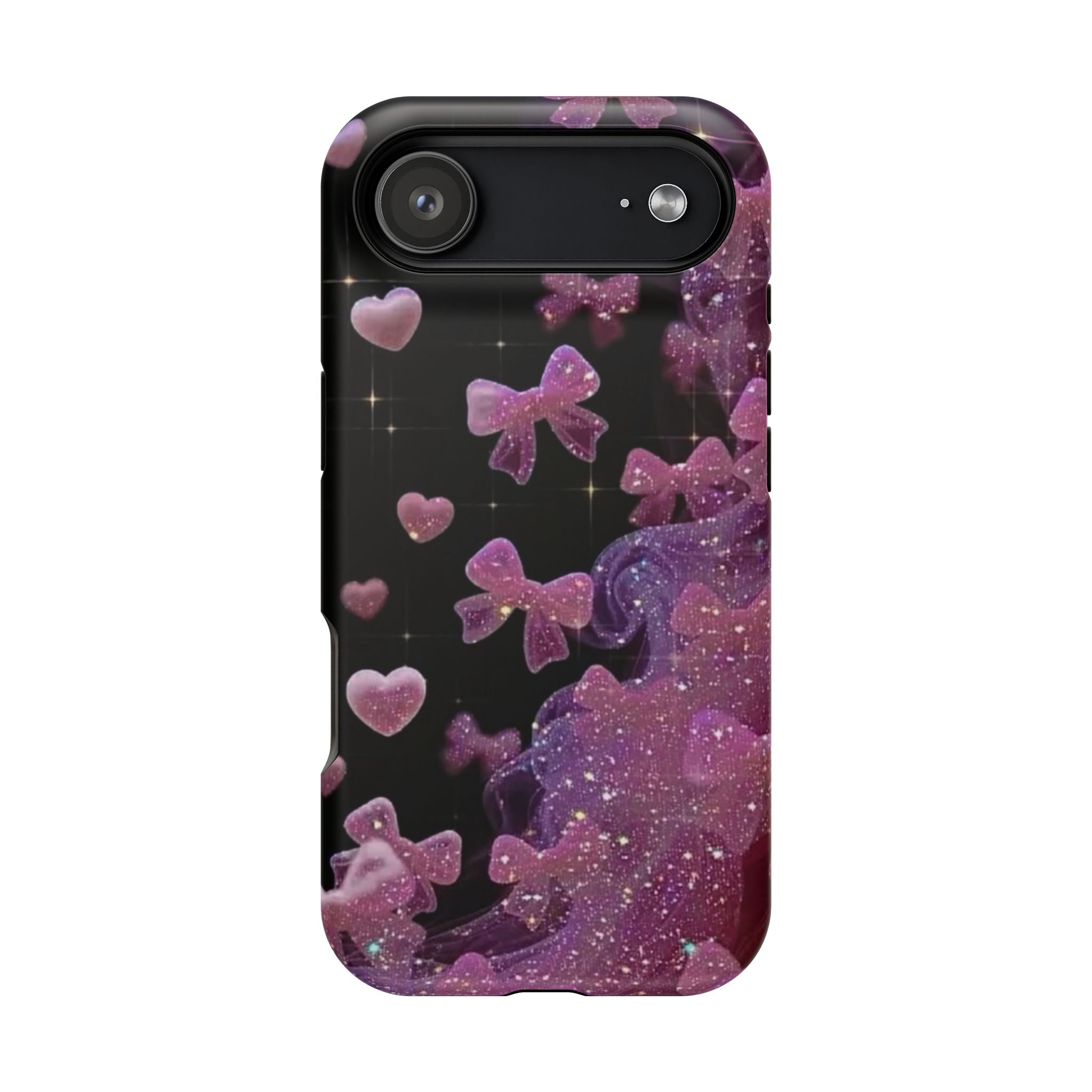 Galaxy Pink Butterflies Phone Case — Magnetic Impact-Resistant