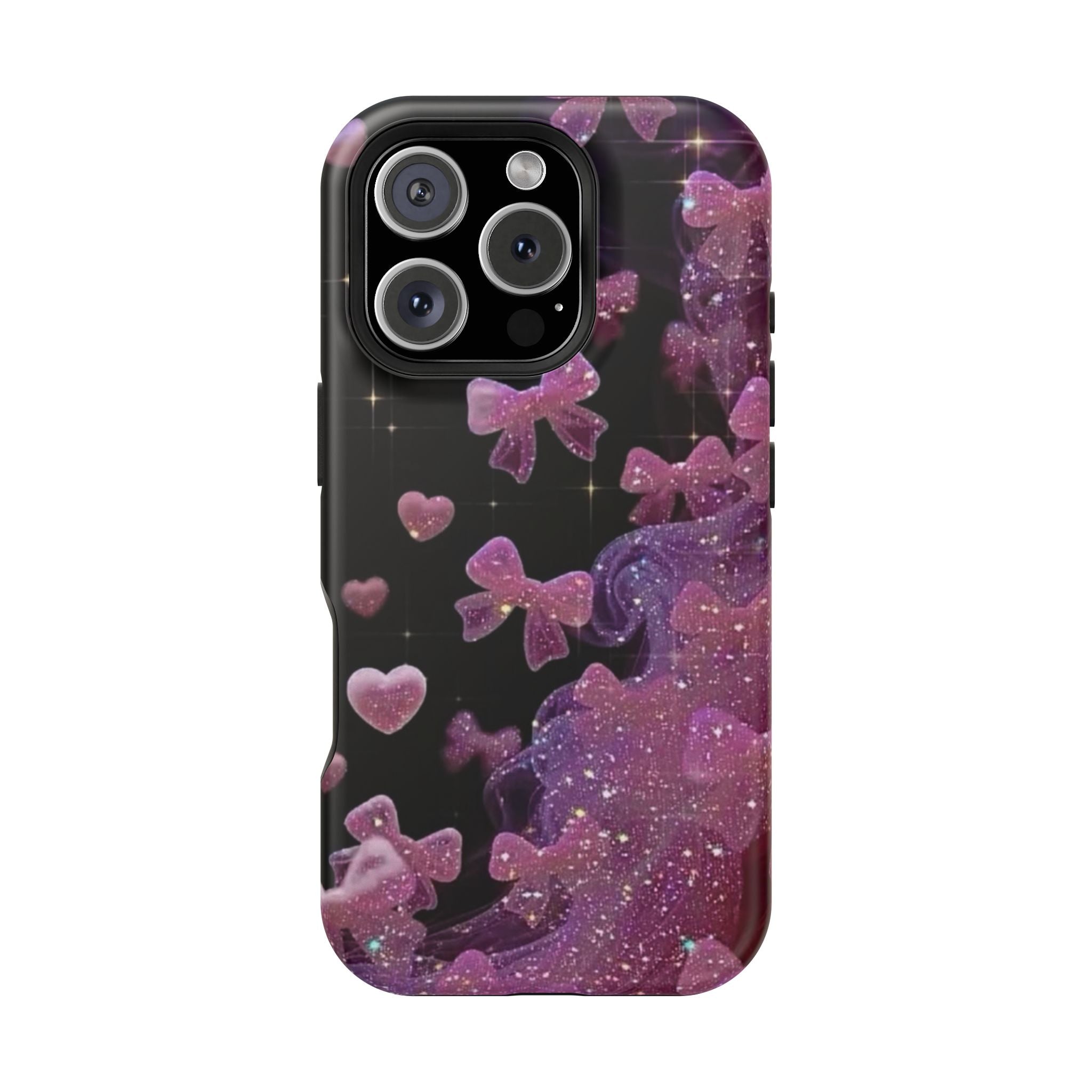 Galaxy Pink Butterflies Phone Case — Magnetic Impact-Resistant