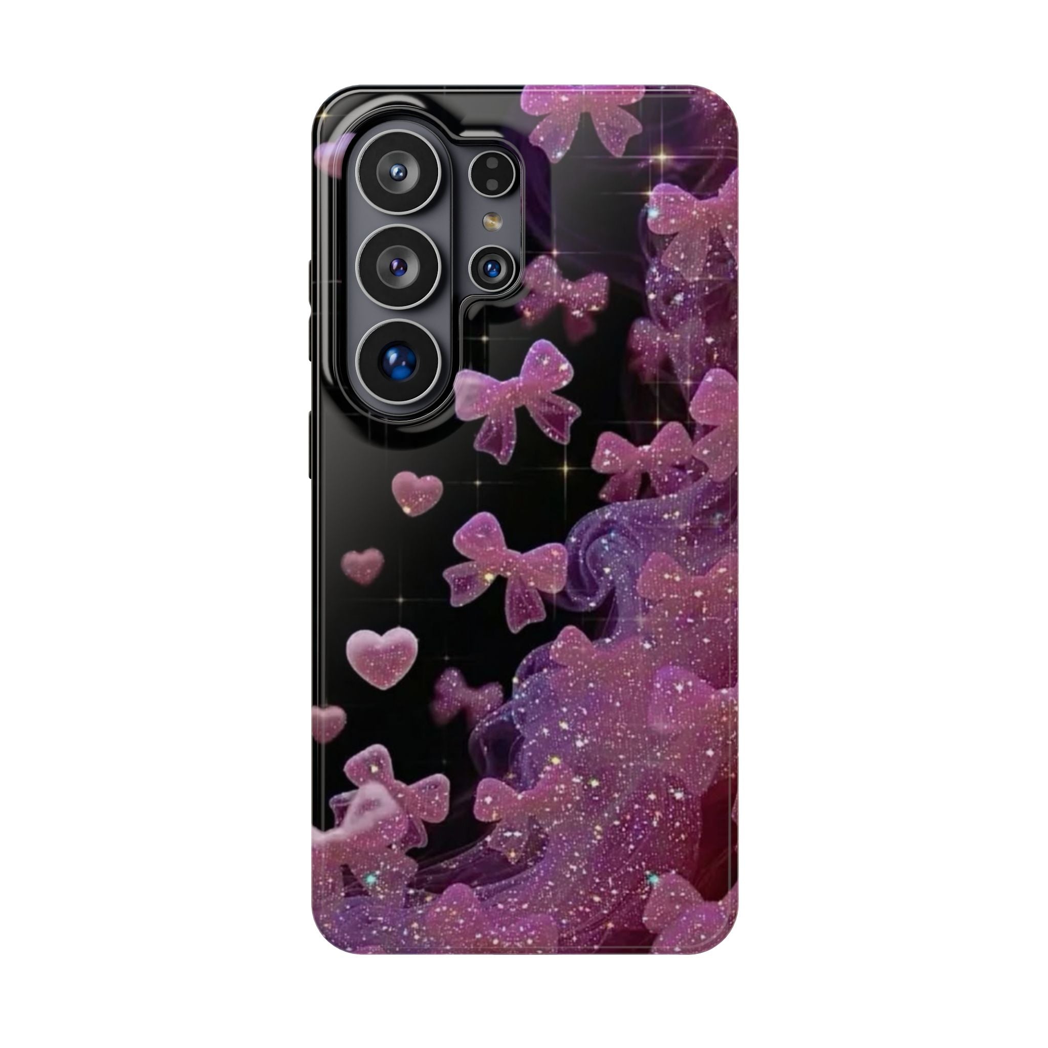 Galaxy Pink Butterflies Phone Case — Magnetic Impact-Resistant