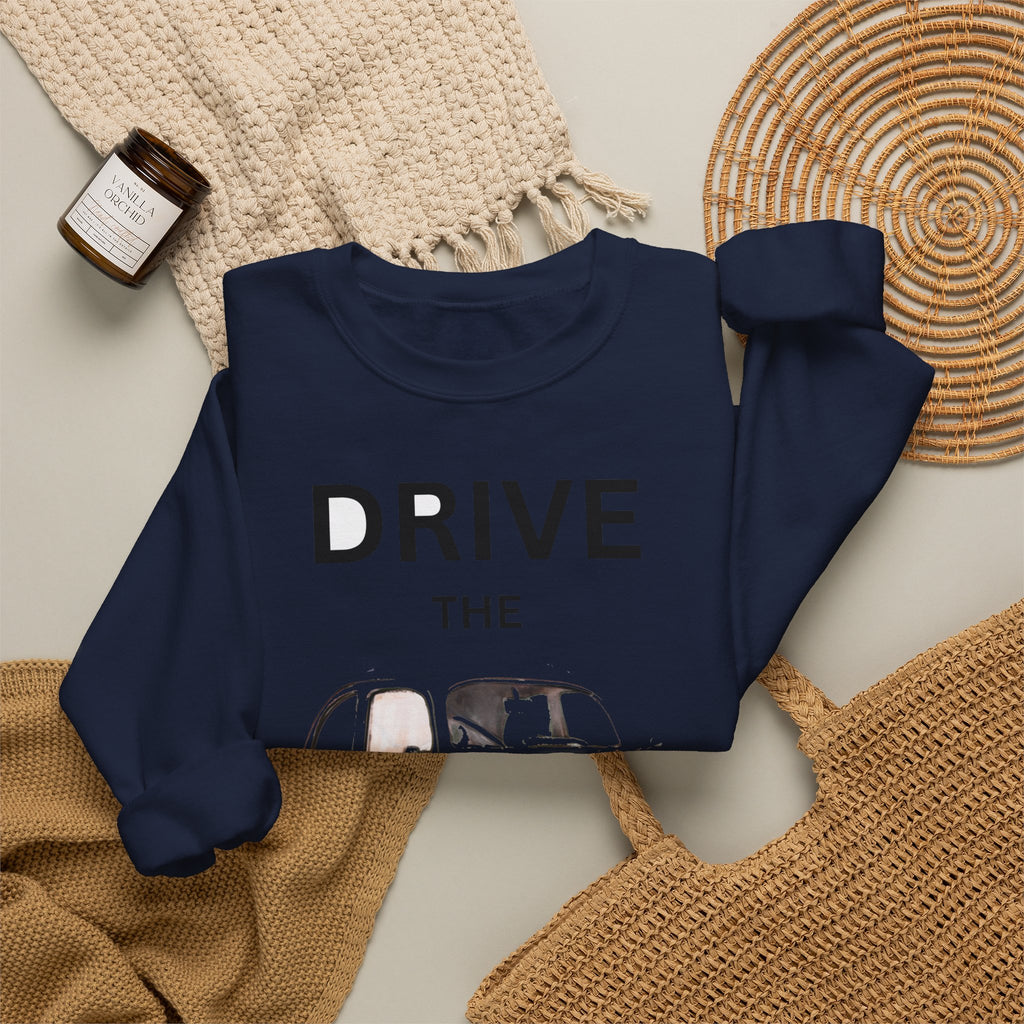 Drive the Legend Vintage Car Crewneck Sweatshirt