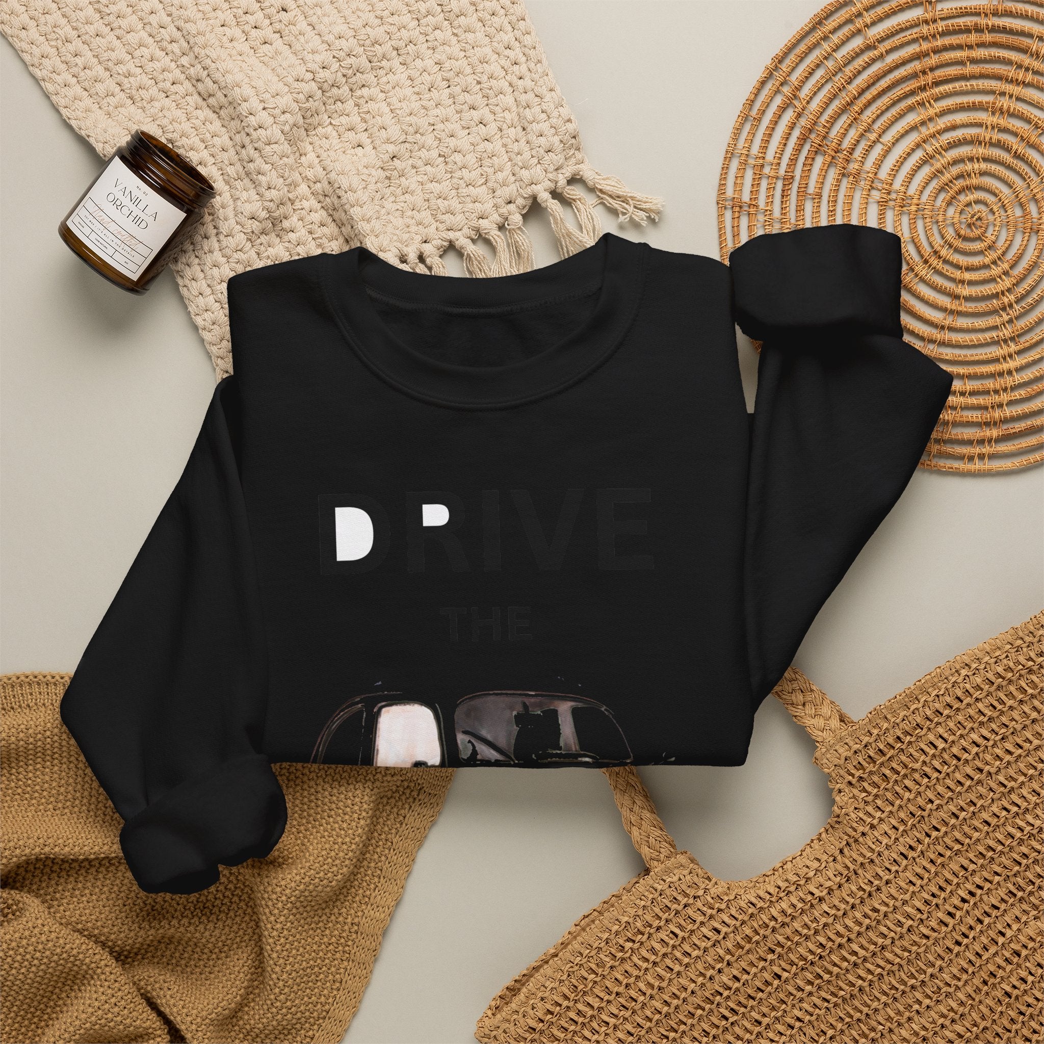 Drive the Legend Vintage Car Crewneck Sweatshirt