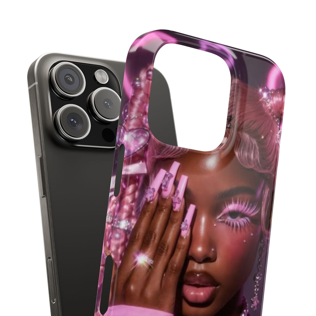 Pink Glam Slim Phone Case — Butterfly Jewels Fashion iPhone Cover