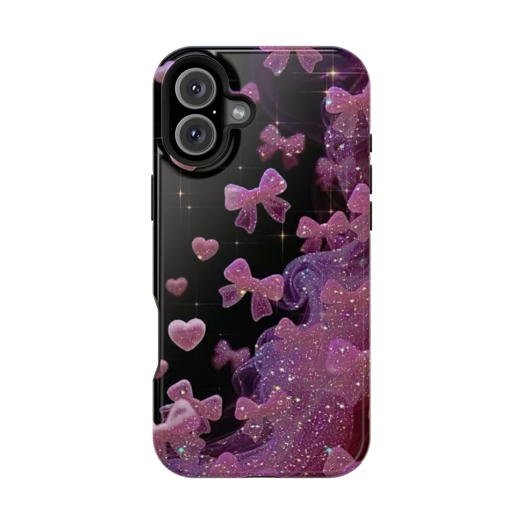 Galaxy Pink Butterflies Phone Case — Magnetic Impact-Resistant