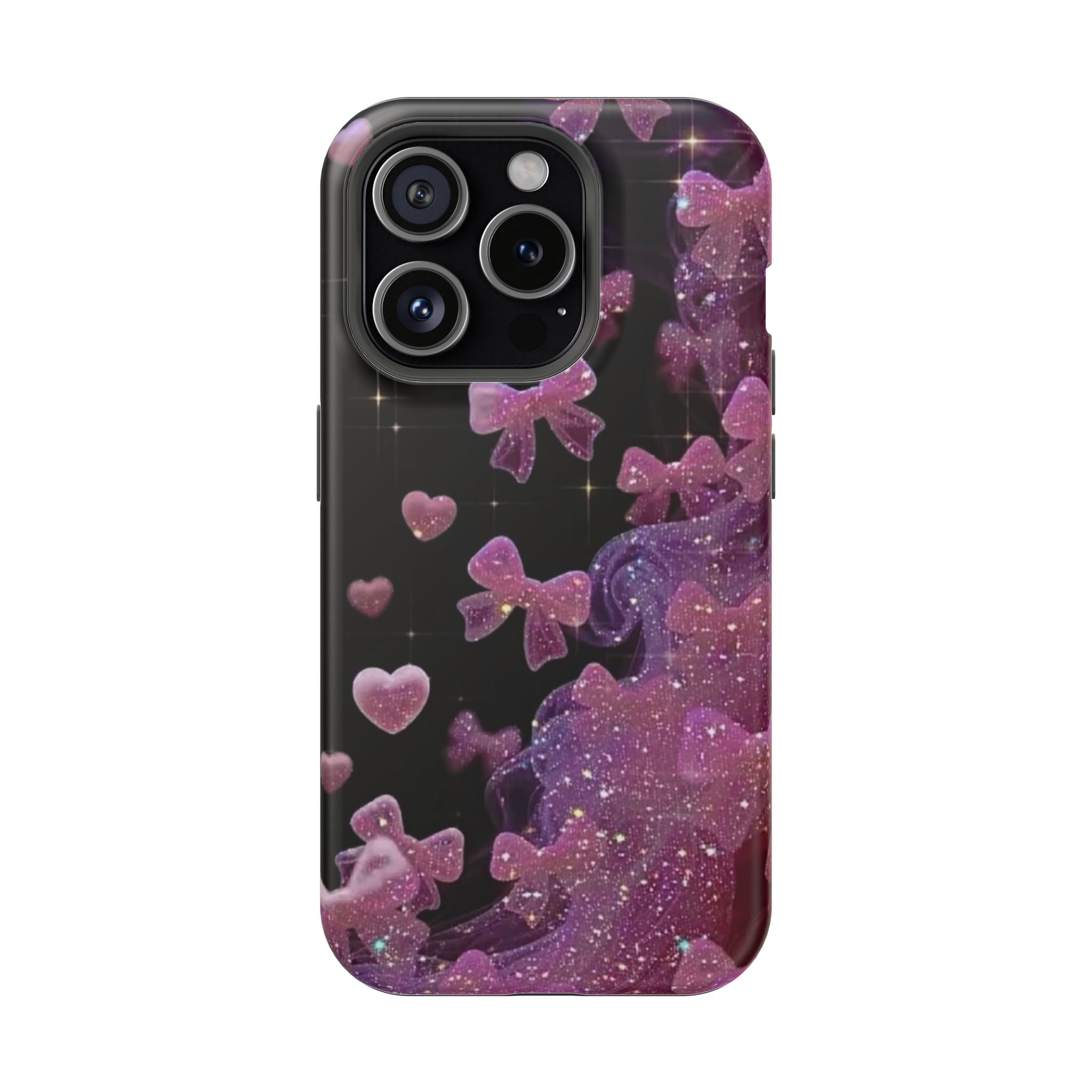 Galaxy Pink Butterflies Phone Case — Magnetic Impact-Resistant