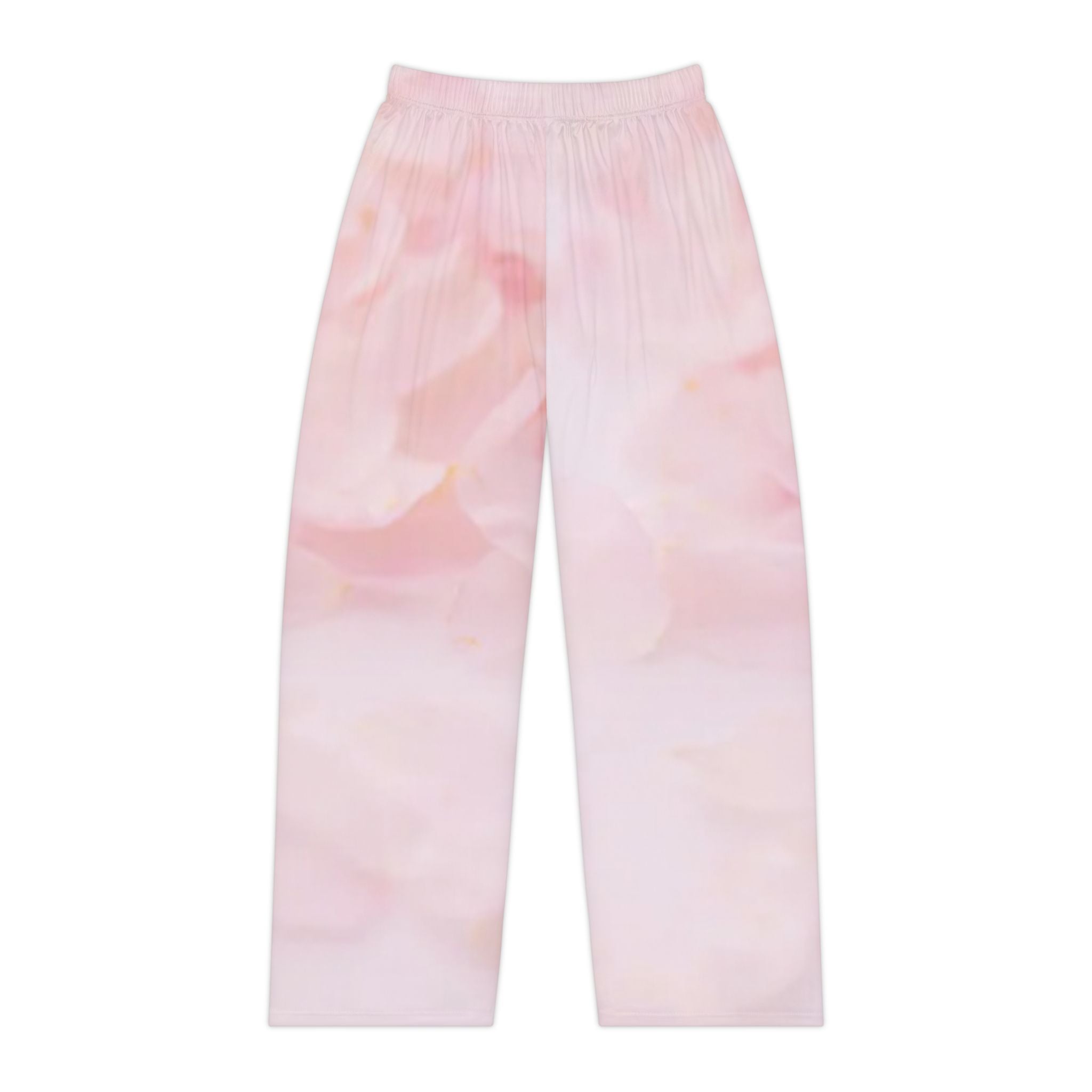 Floral Blush Pajama Pants — Women's Soft Pink Rose Sleepwear