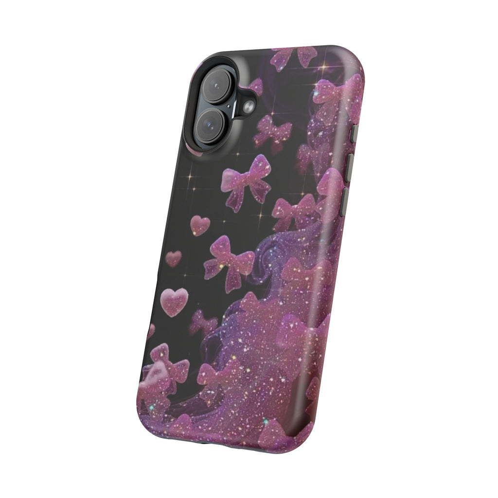 Galaxy Pink Butterflies Phone Case — Magnetic Impact-Resistant