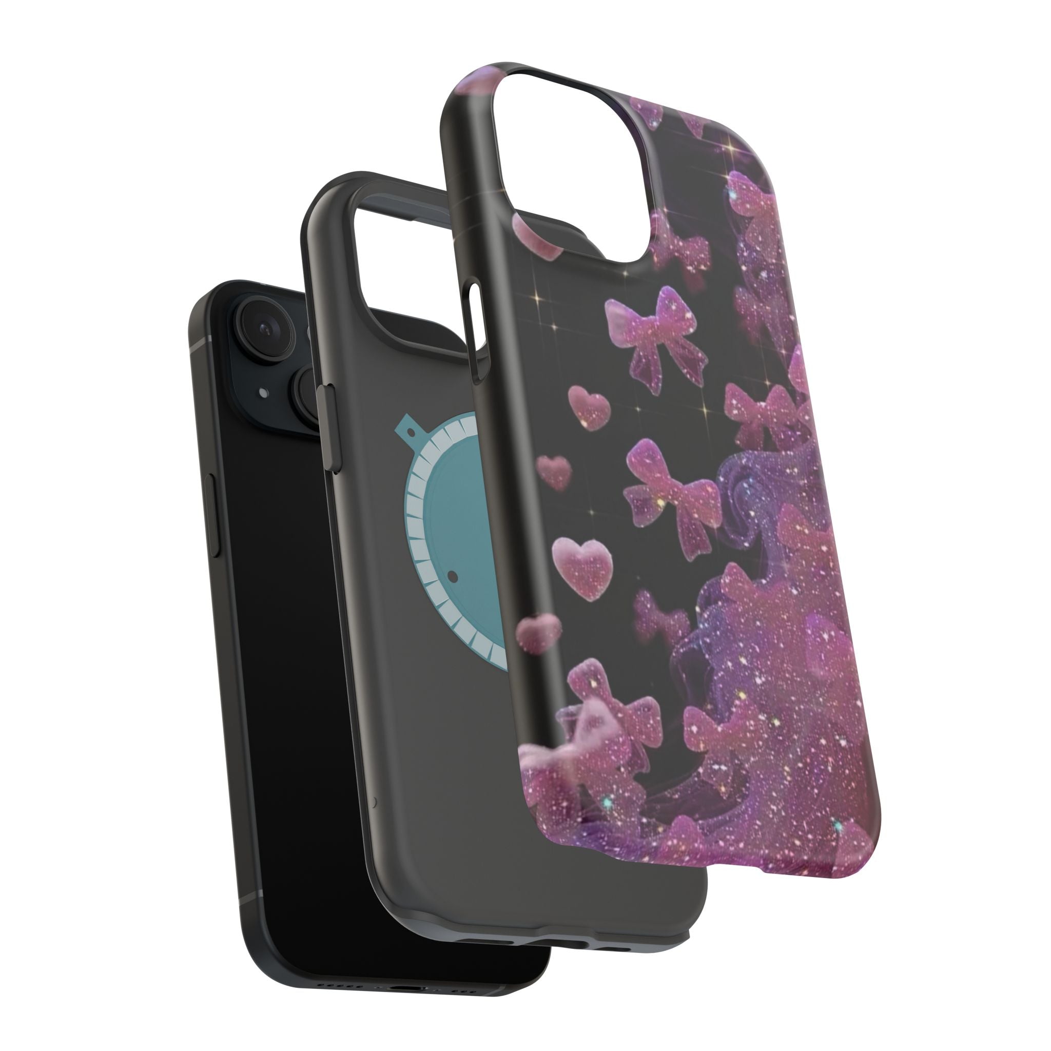 Galaxy Pink Butterflies Phone Case — Magnetic Impact-Resistant