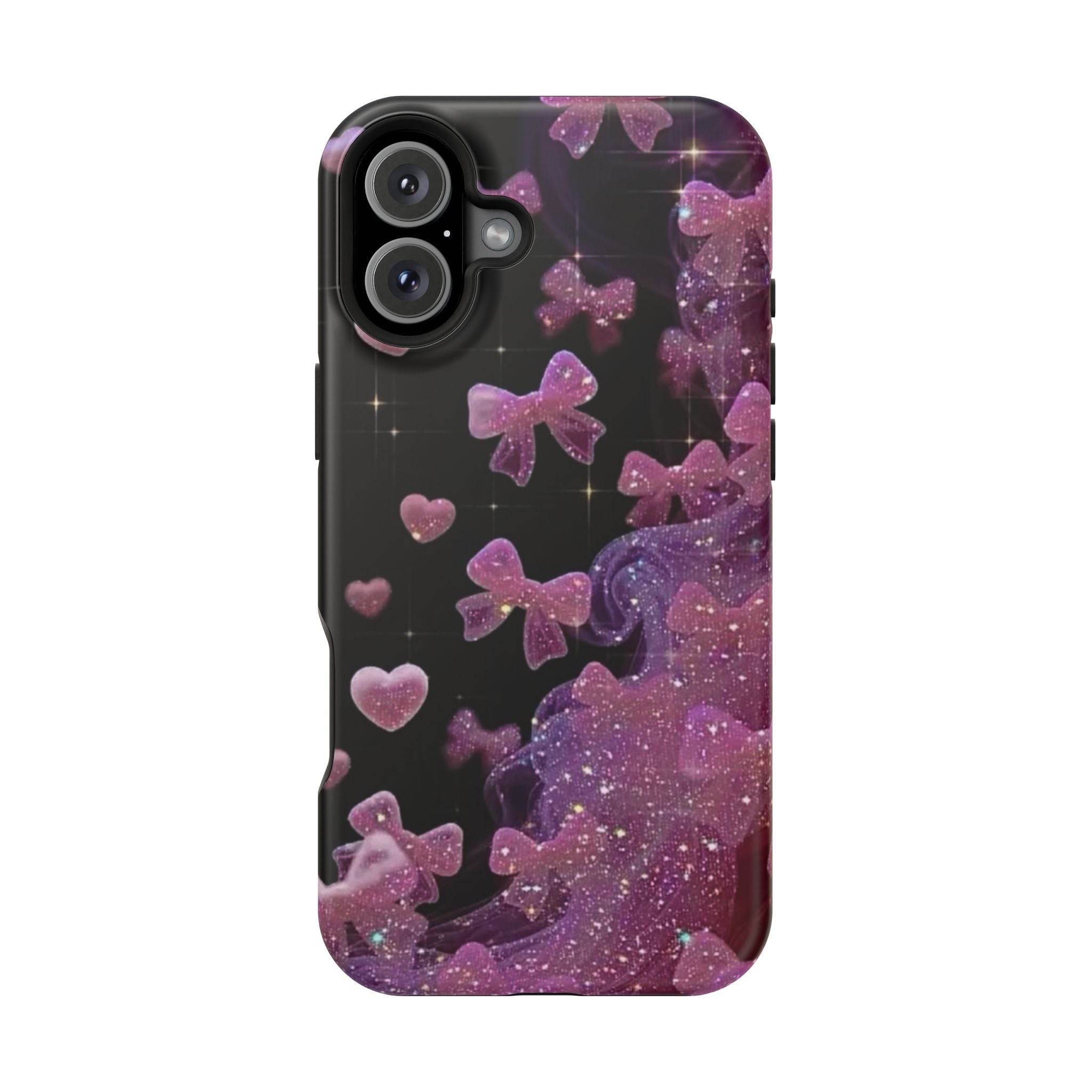 Galaxy Pink Butterflies Phone Case — Magnetic Impact-Resistant