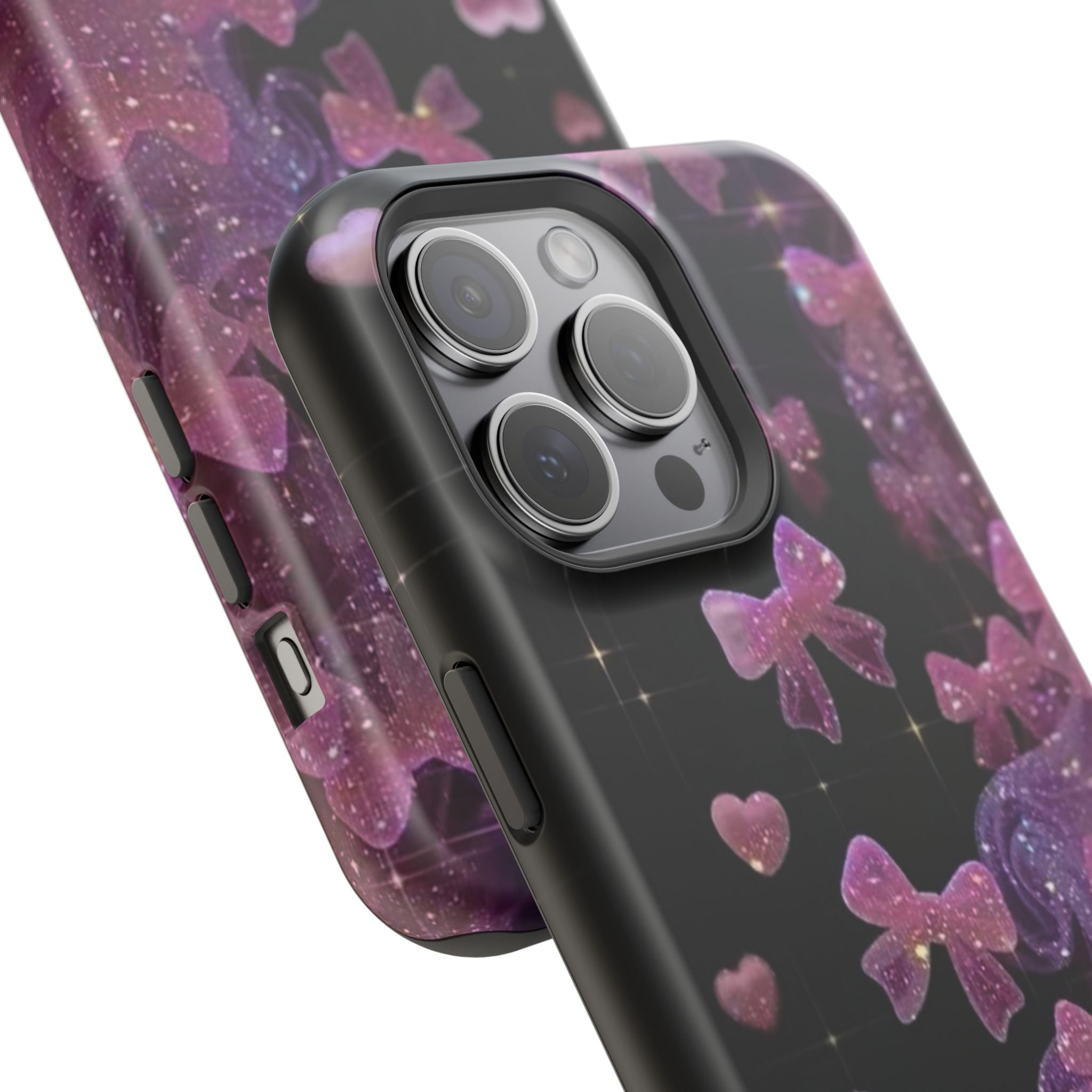 Galaxy Pink Butterflies Phone Case — Magnetic Impact-Resistant