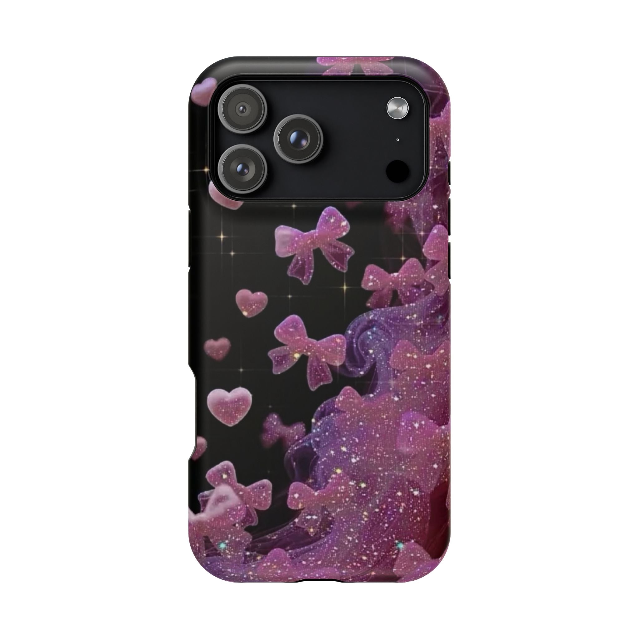 Galaxy Pink Butterflies Phone Case — Magnetic Impact-Resistant