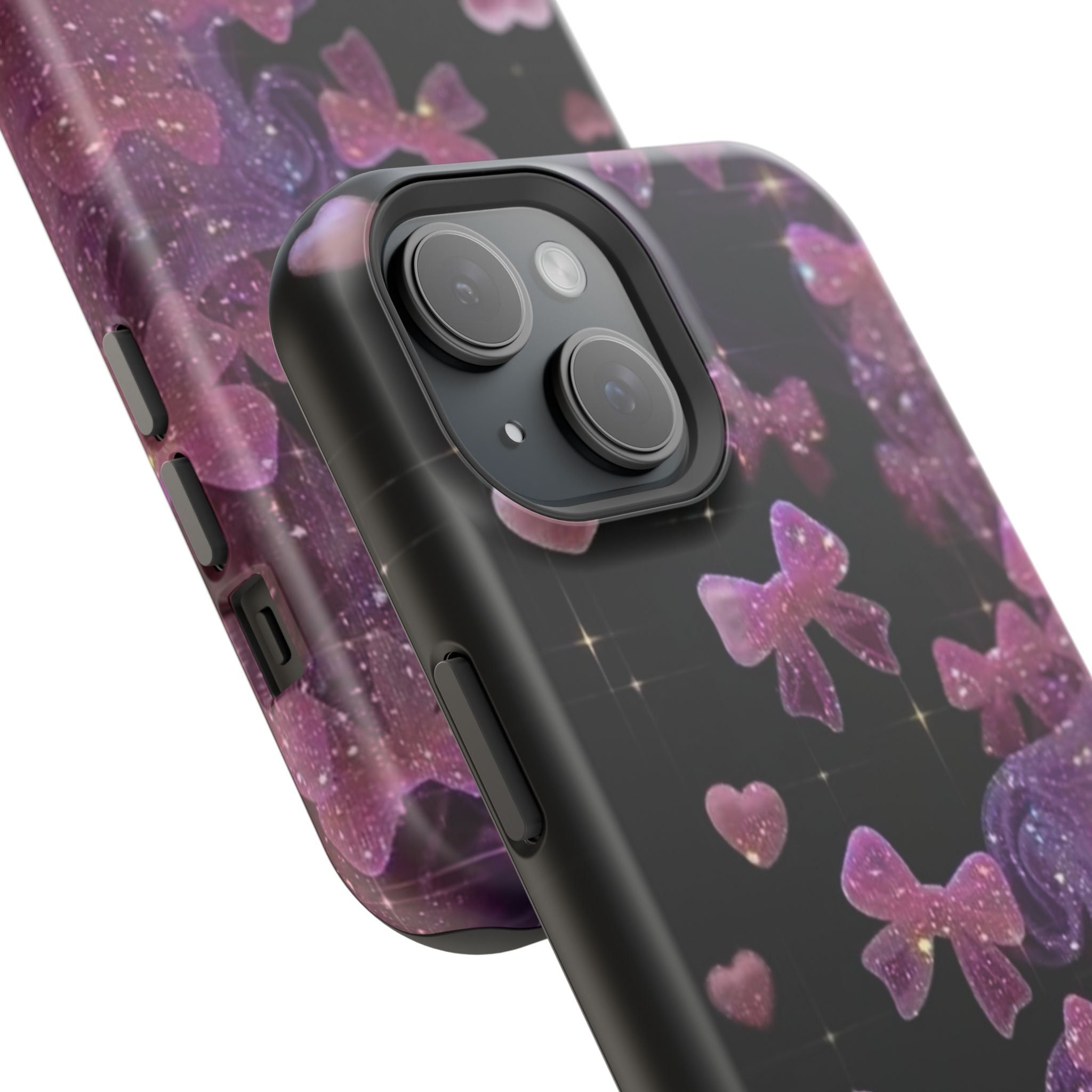 Galaxy Pink Butterflies Phone Case — Magnetic Impact-Resistant