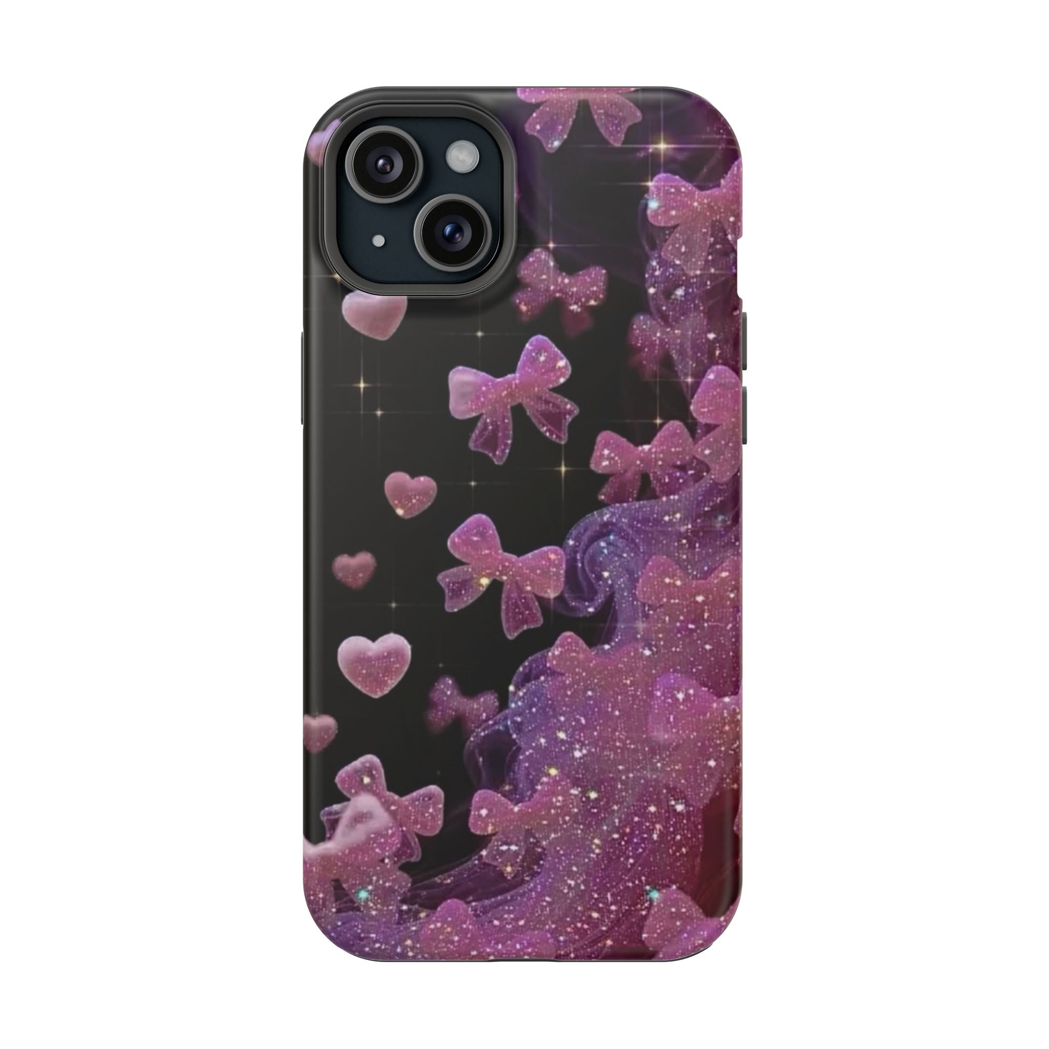 Galaxy Pink Butterflies Phone Case — Magnetic Impact-Resistant