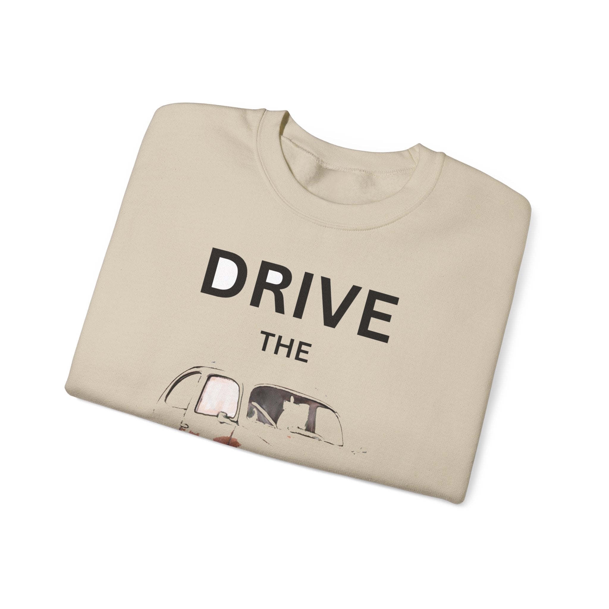 Drive the Legend Sweatshirt — Vintage Car Graphic Crewneck