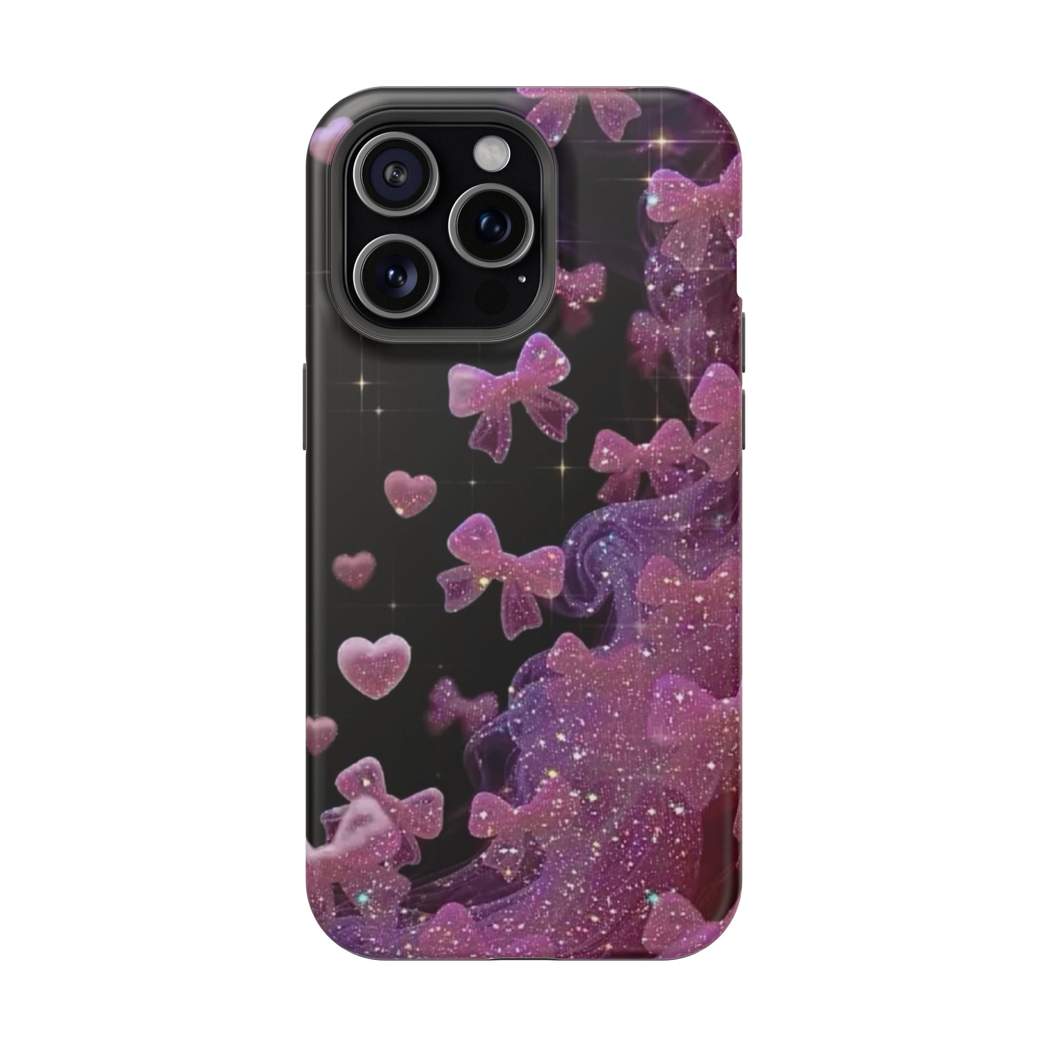 Galaxy Pink Butterflies Phone Case — Magnetic Impact-Resistant
